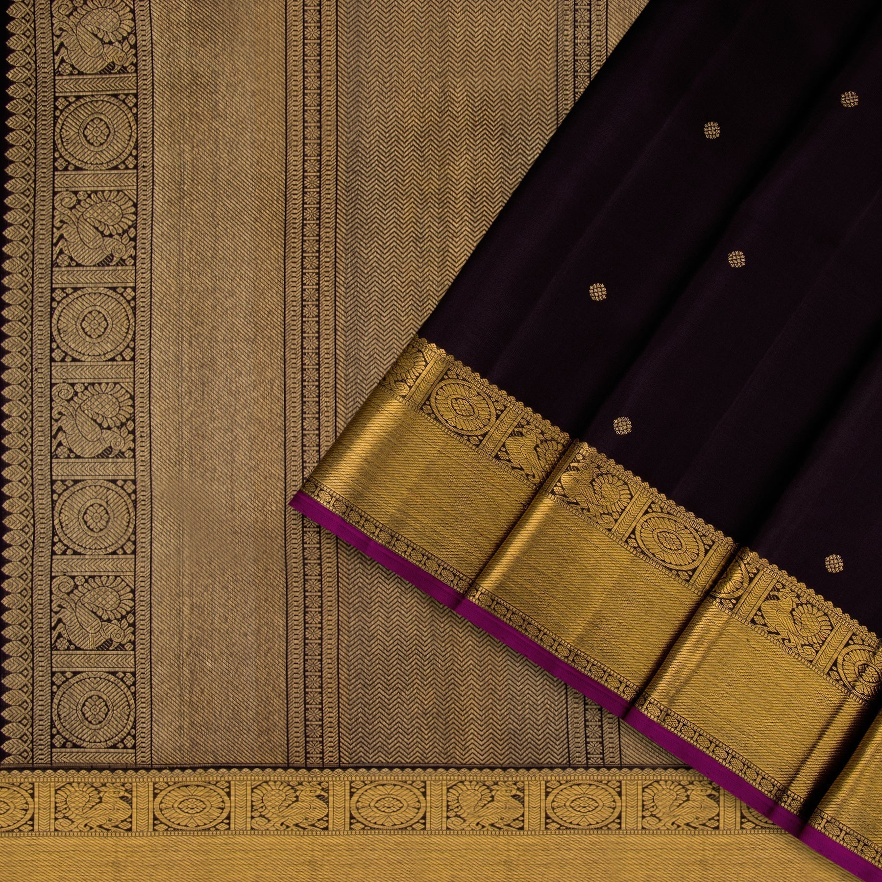 Kanakavalli Kanjivaram Silk Sari 22-595-HS001-02455 - Cover View