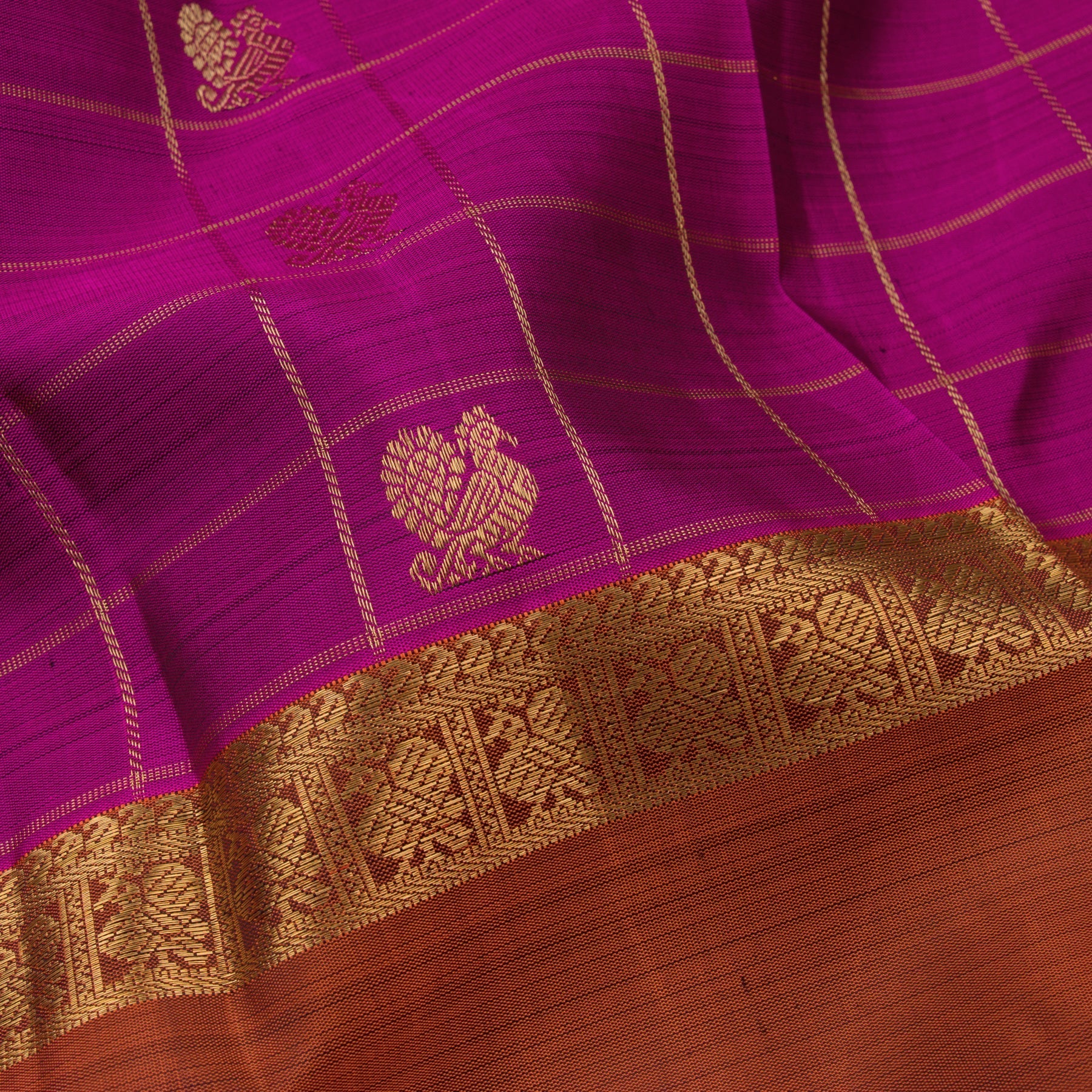 Kanakavalli Kanjivaram Silk Sari 22-595-HS001-04037 - Fabric View
