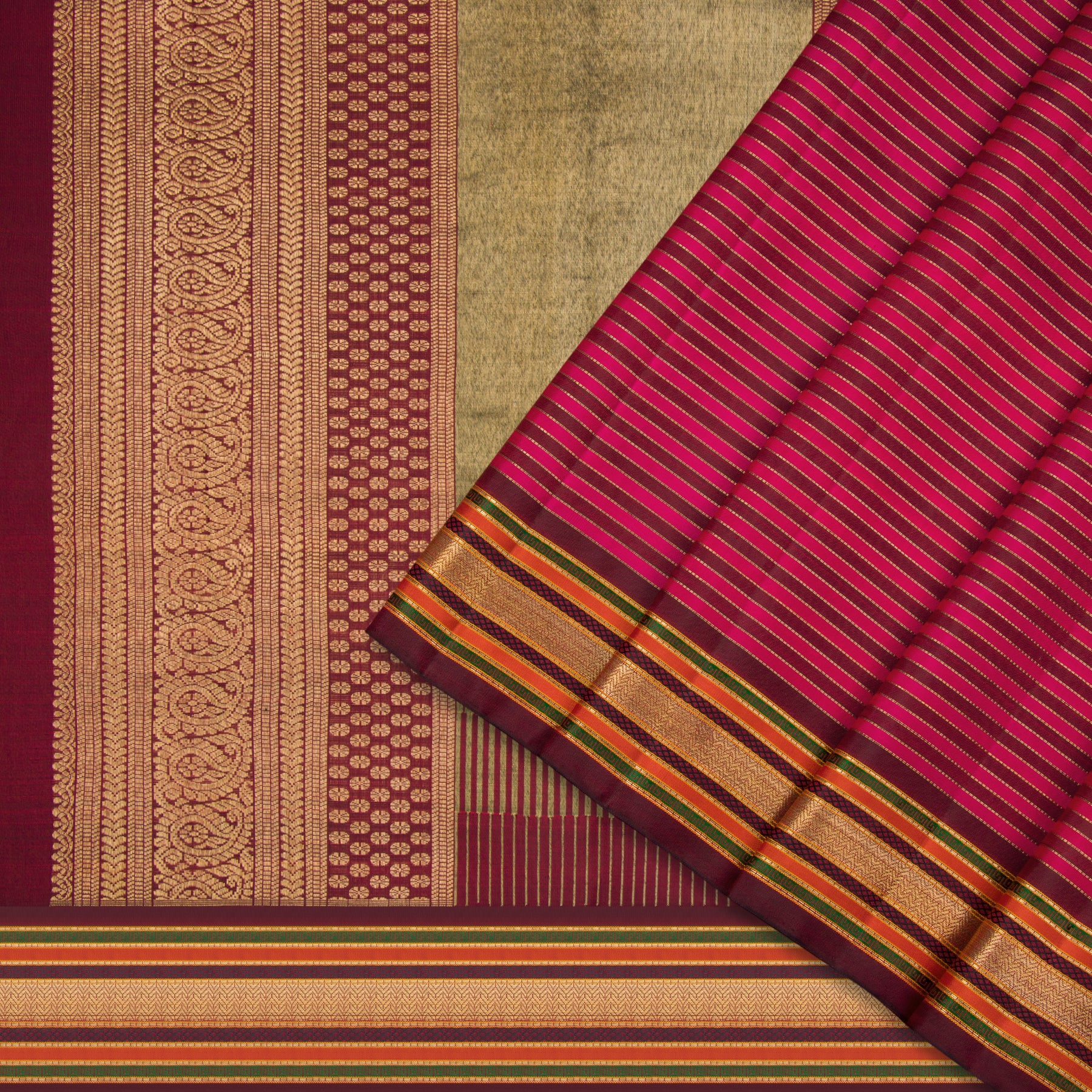 Kanakavalli Kanjivaram Silk Sari 22-595-HS001-05048 - Cover View