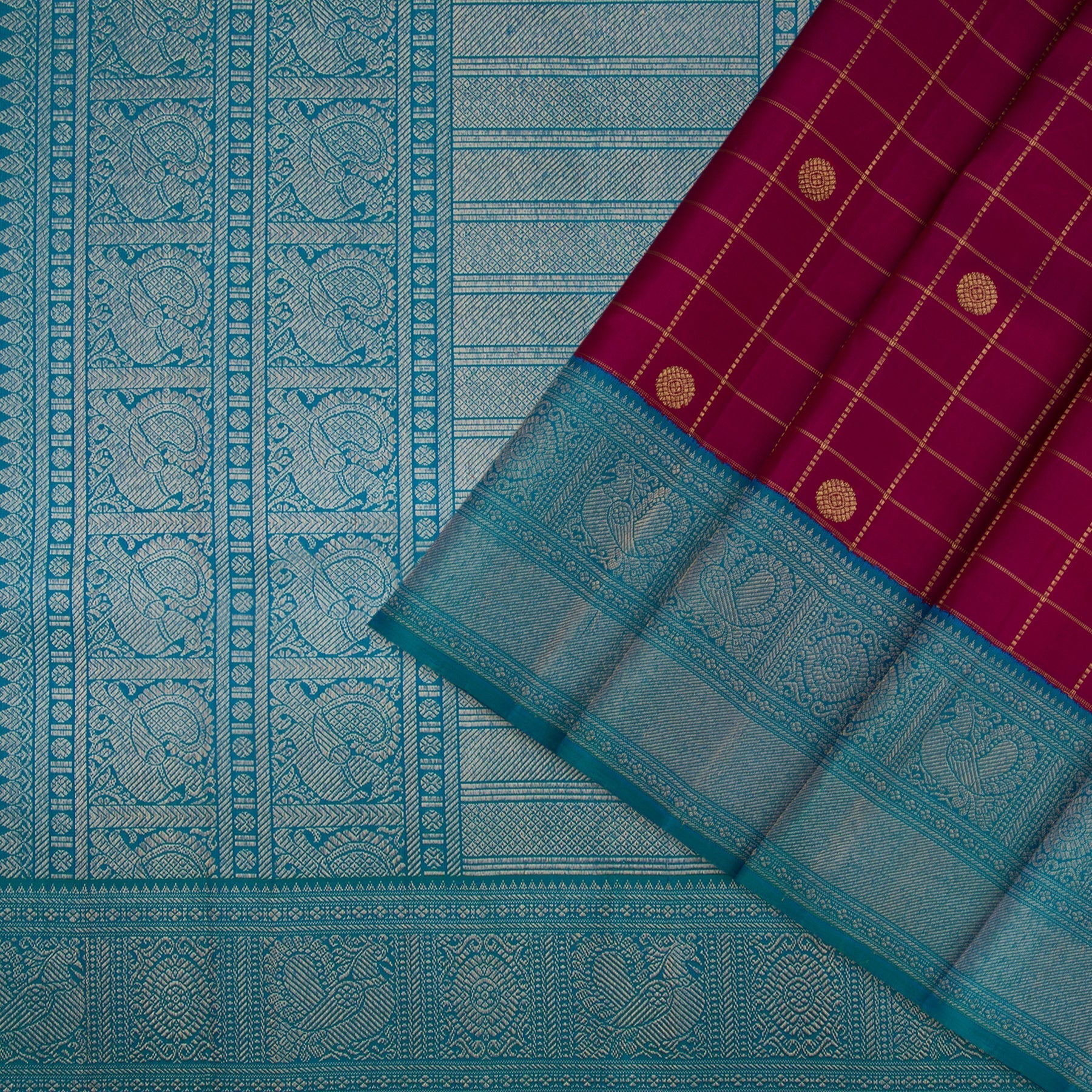 Kanakavalli Kanjivaram Silk Sari 22-595-HS001-06700 - Cover View