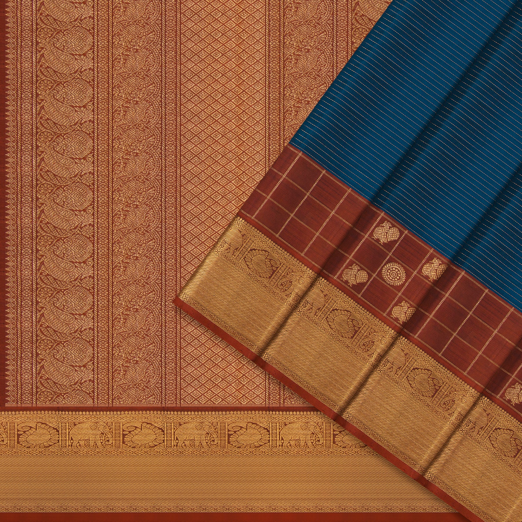 Kanakavalli Kanjivaram Silk Sari 22-595-HS001-09715 - Cover View