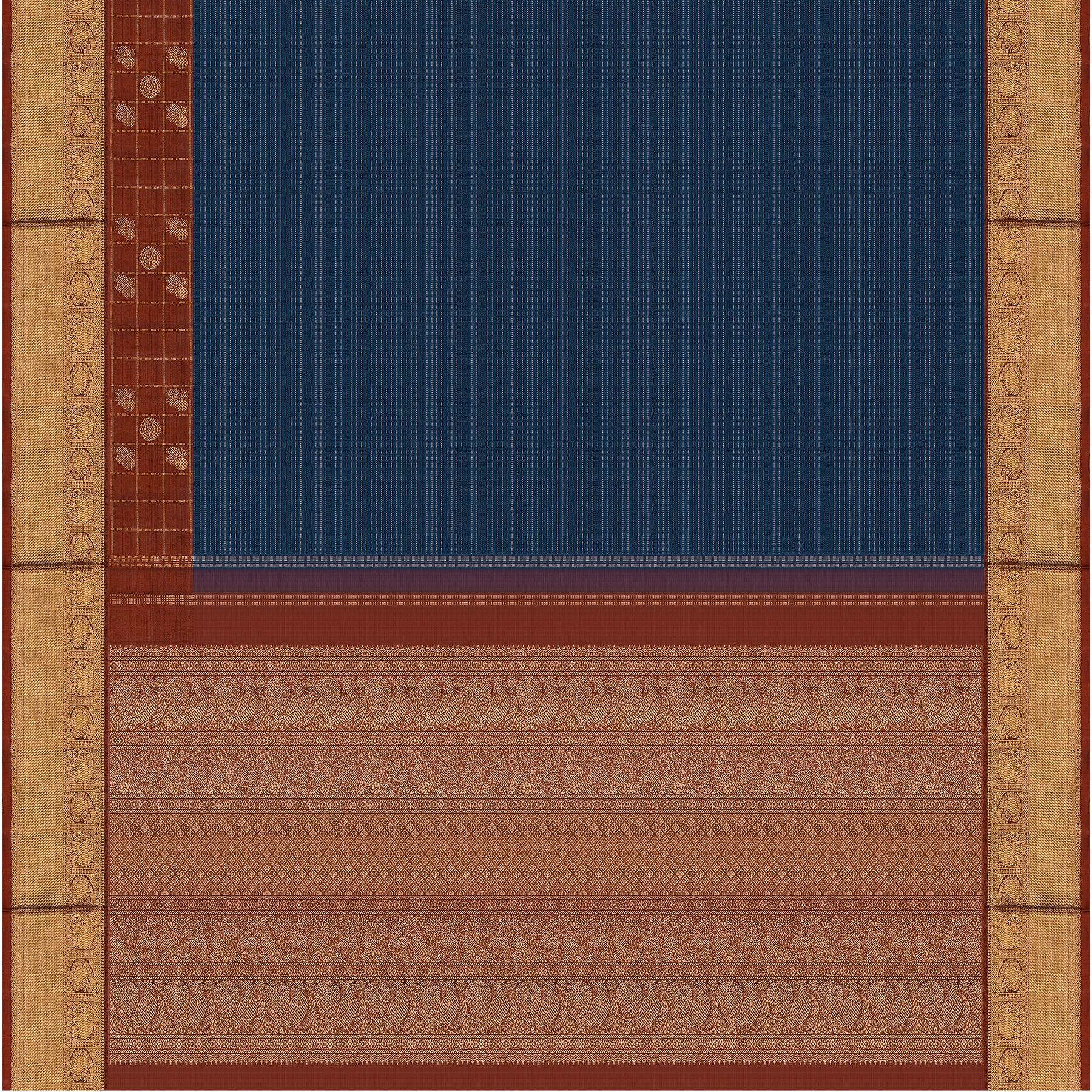 Kanakavalli Kanjivaram Silk Sari 22-595-HS001-09715 - Full View