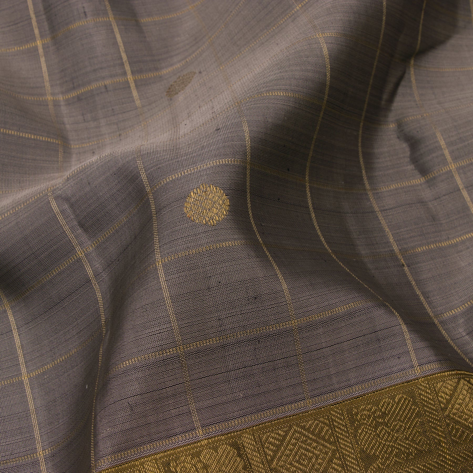 Kanakavalli Kanjivaram Silk Sari 22-595-HS001-09725 - Fabric View