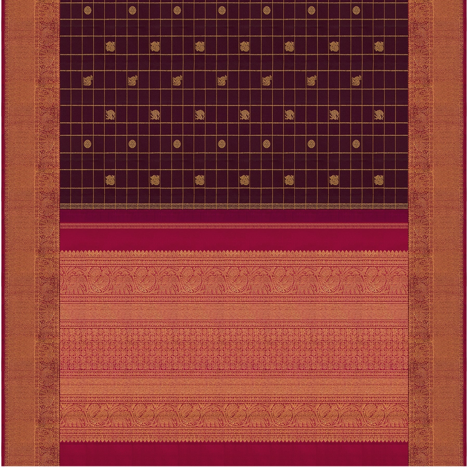 Kanakavalli Kanjivaram Silk Sari 22-595-HS001-10235 - Full View