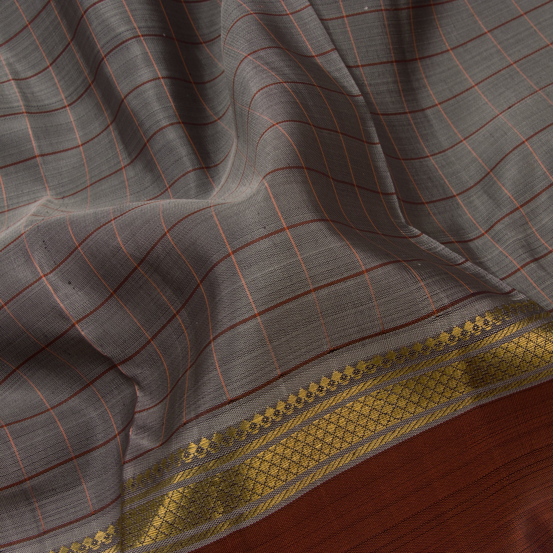 Kanakavalli Kanjivaram Silk Sari 22-595-HS001-10901 - Fabric View