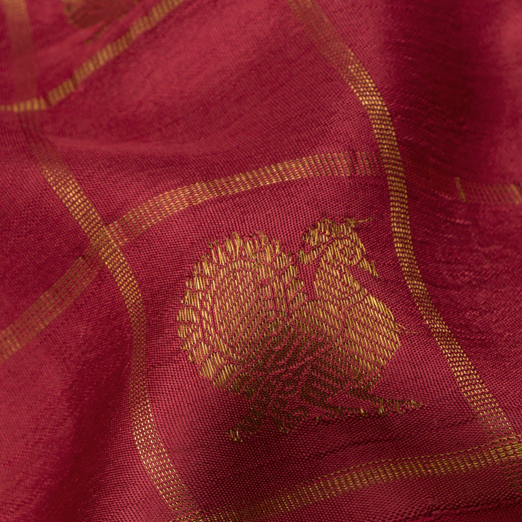 Kanakavalli Kanjivaram Silk Sari 22-595-HS001-10954 - Fabric View