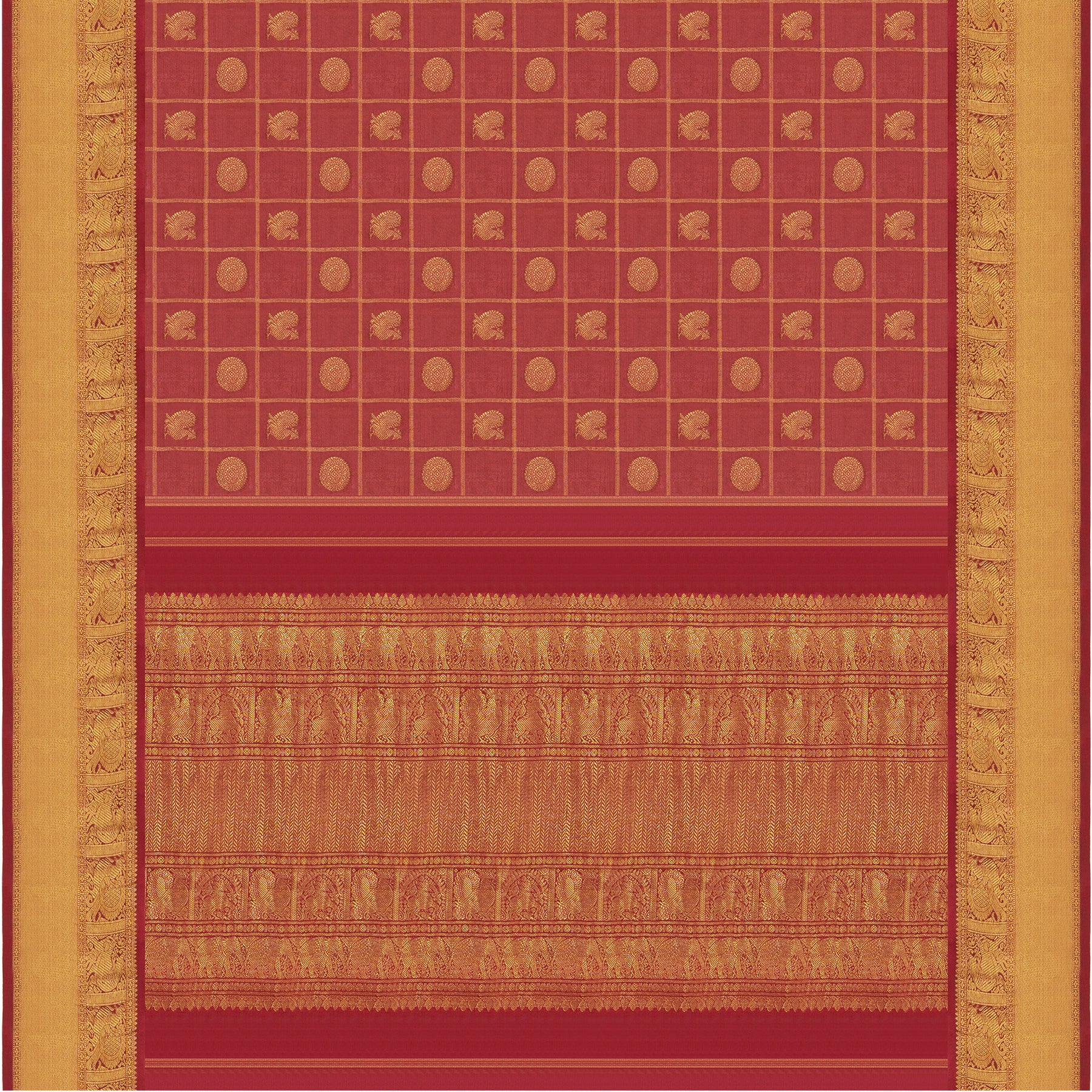 Kanakavalli Kanjivaram Silk Sari 22-595-HS001-10954 - Full View