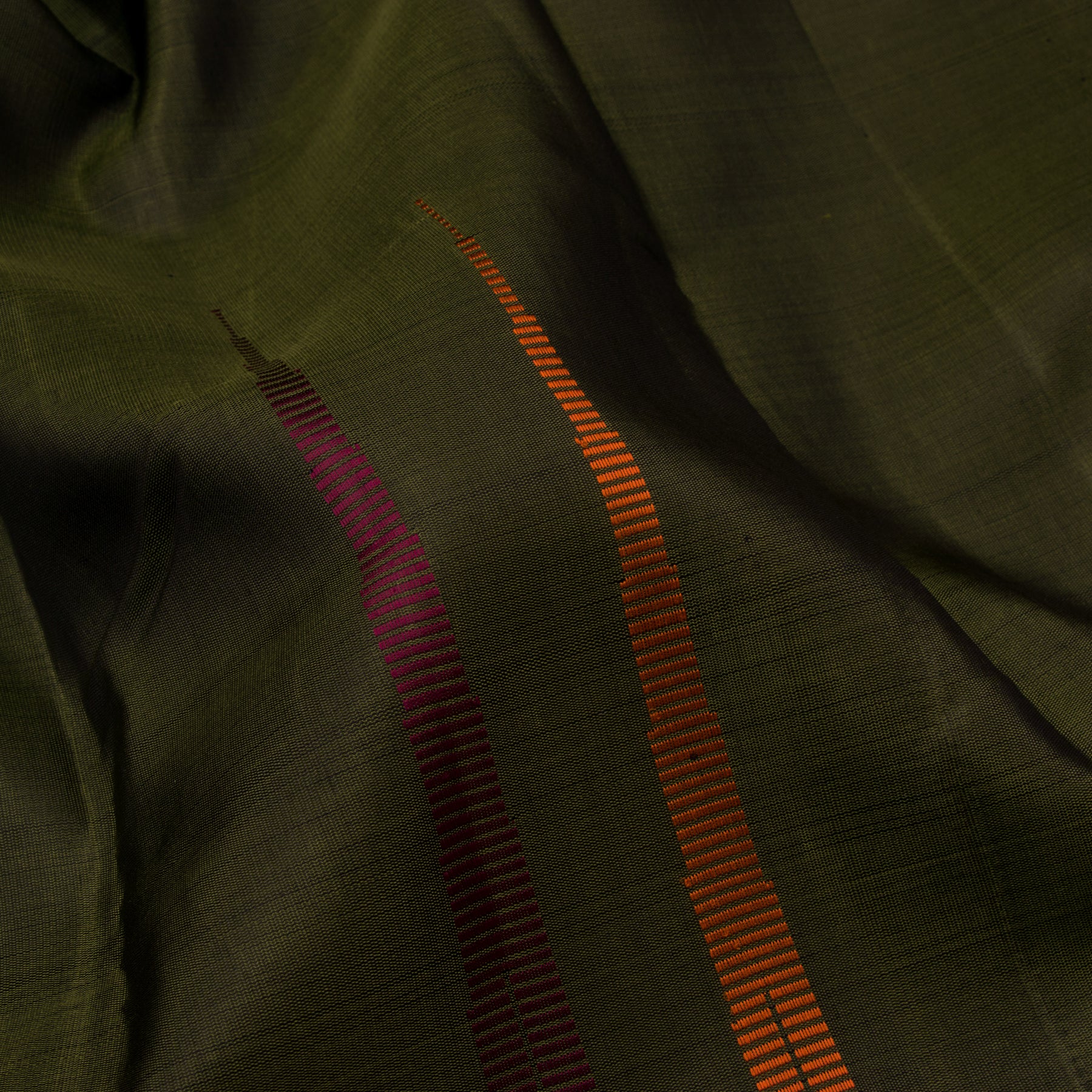 Kanakavalli Kanjivaram Silk Sari 22-595-HS001-12387 - Fabric View