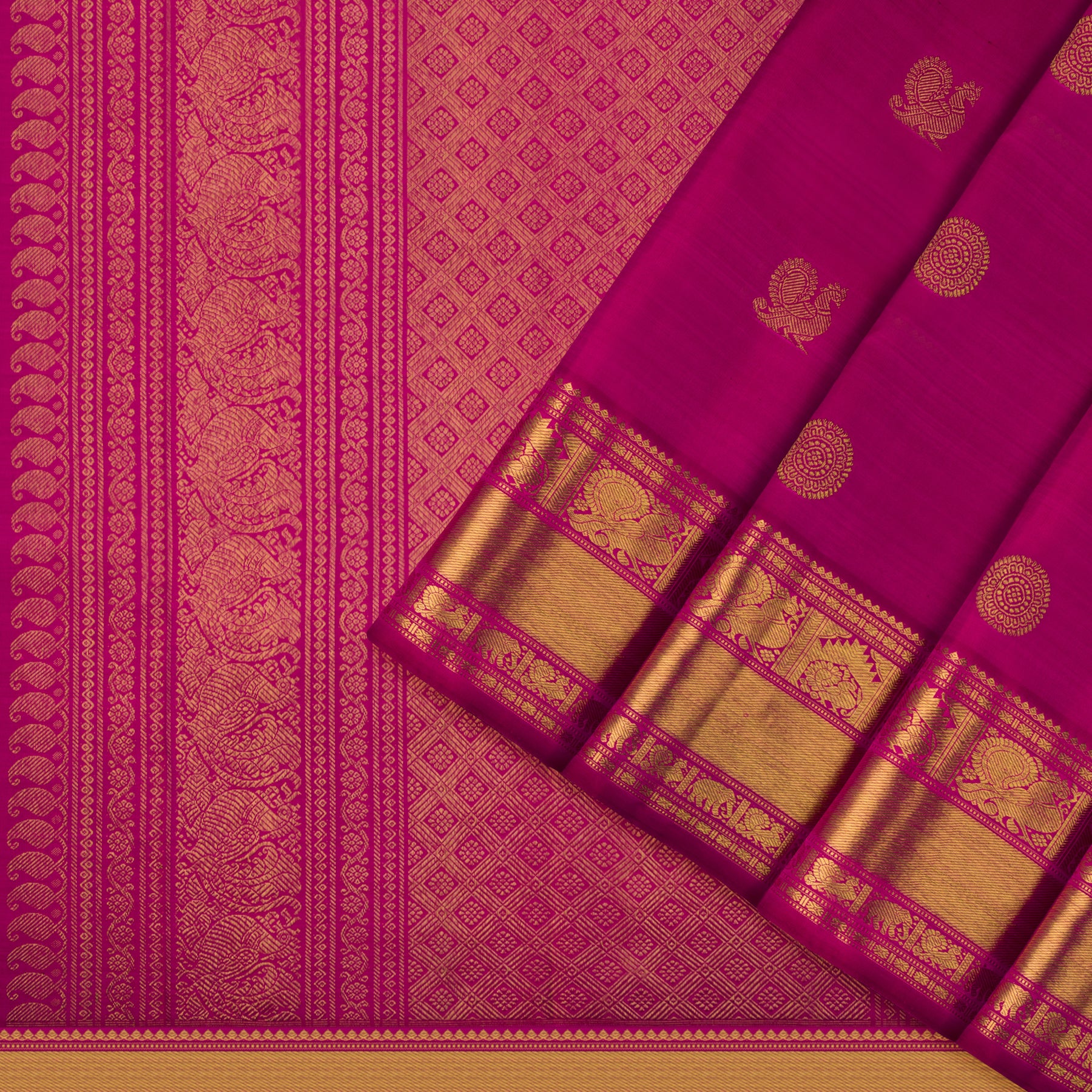 Kanakavalli Kanjivaram Silk Sari 22-595-HS001-12418 - Cover View