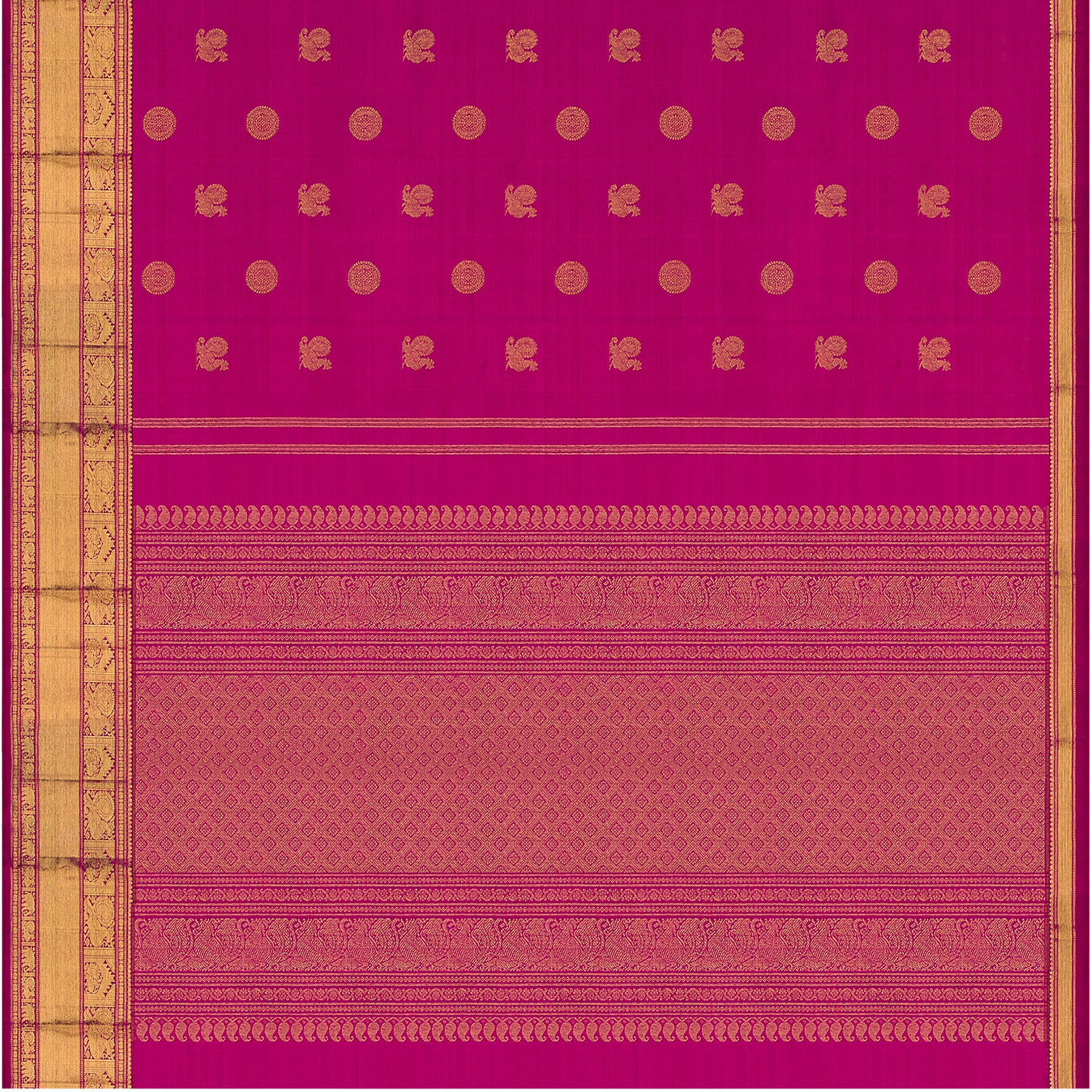 Kanakavalli Kanjivaram Silk Sari 22-595-HS001-12418 - Full View