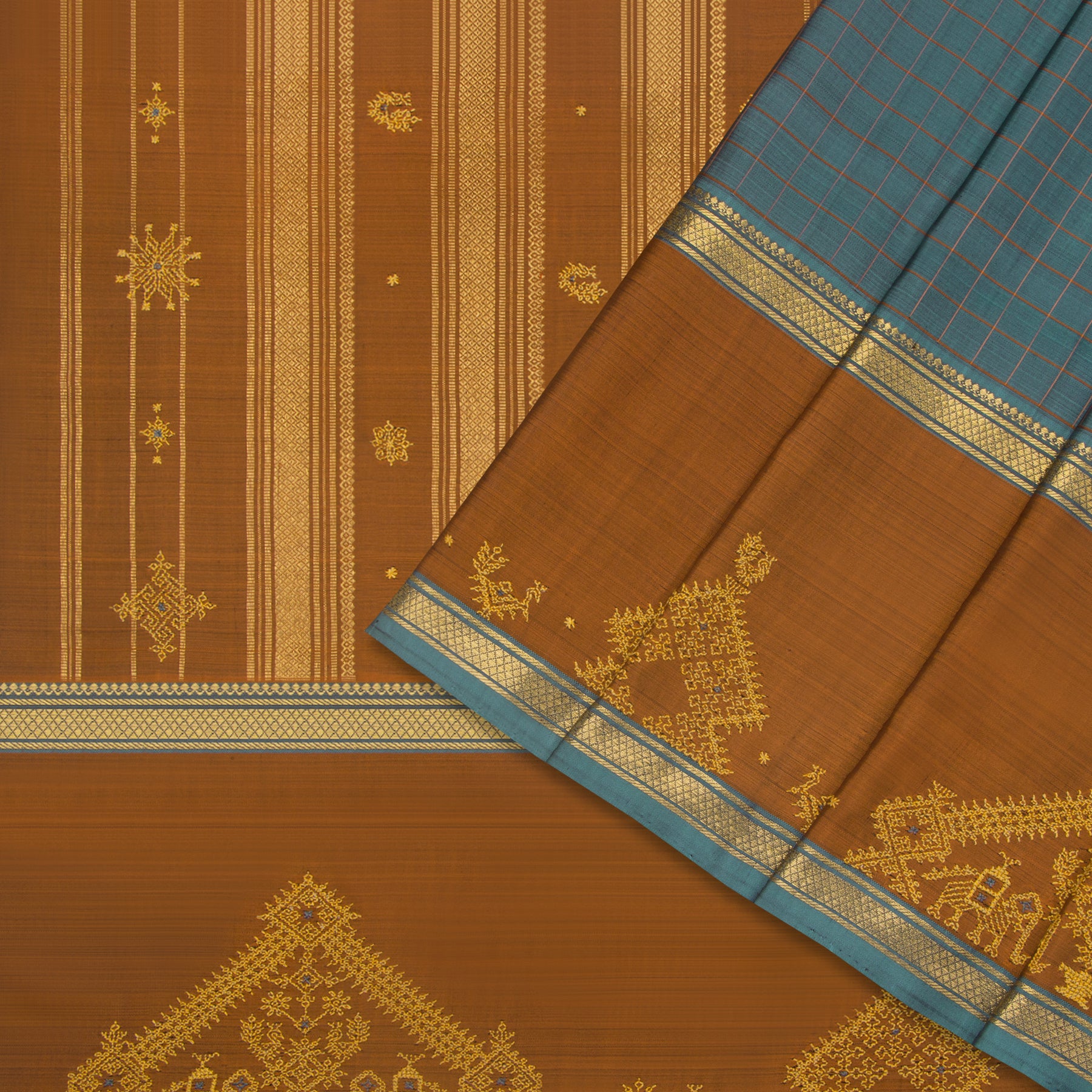Kanakavalli Kanjivaram Silk Sari 22-595-HS001-12440 - Cover View