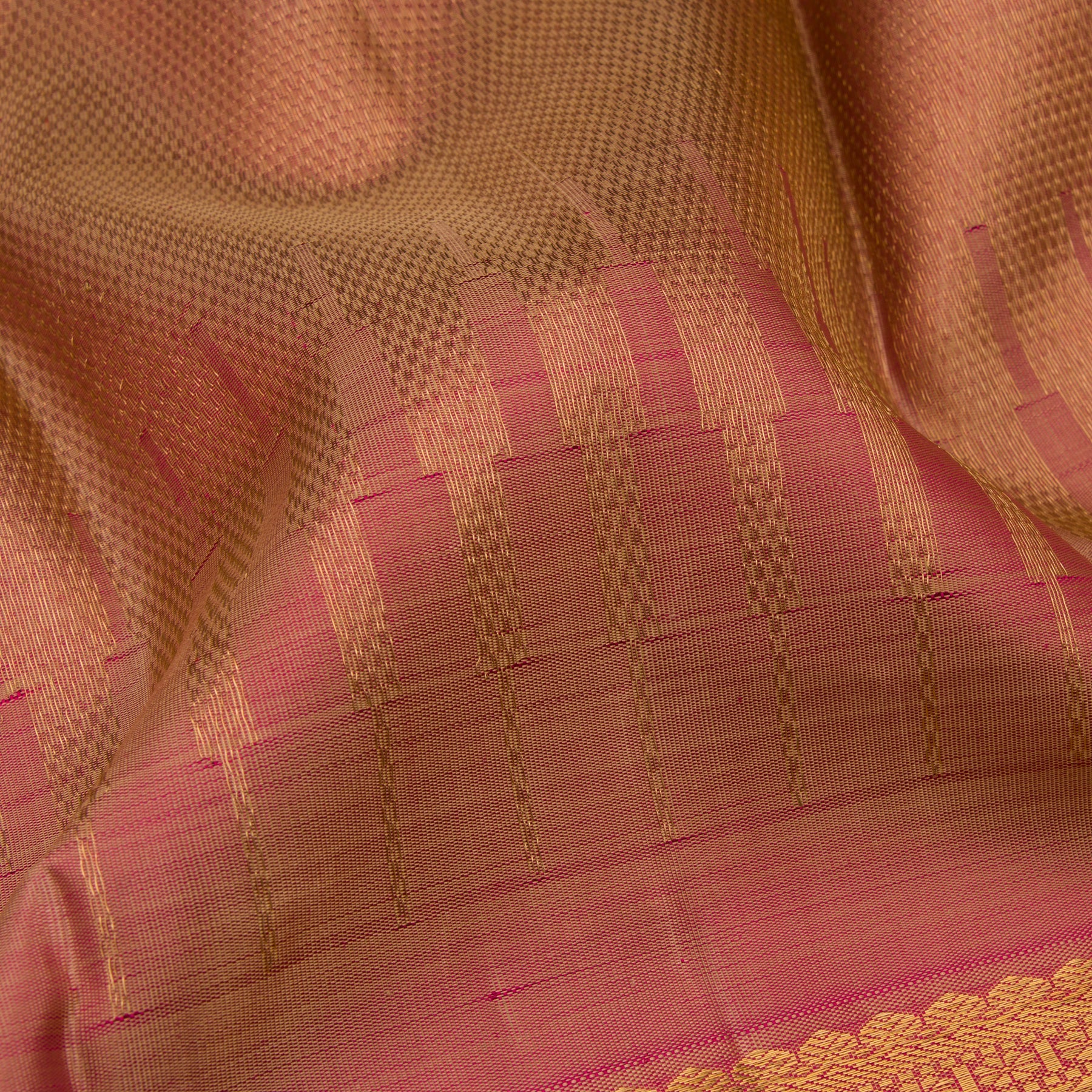 Kanakavalli Kanjivaram Silk Sari 22-595-HS001-12464 - Fabric View