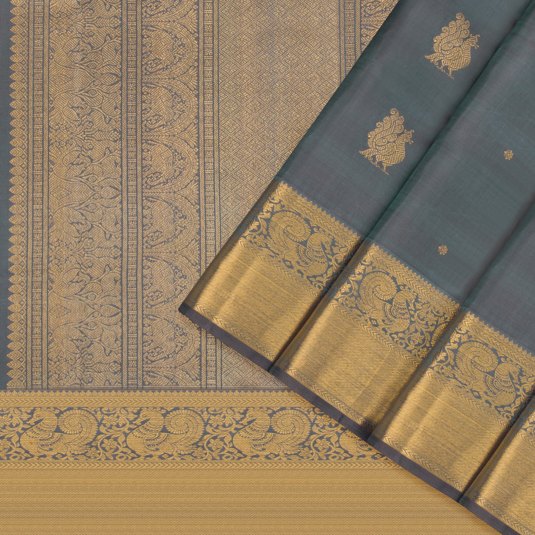 Kanakavalli Kanjivaram Silk Sari 22-595-HS001-13387 - Cover View