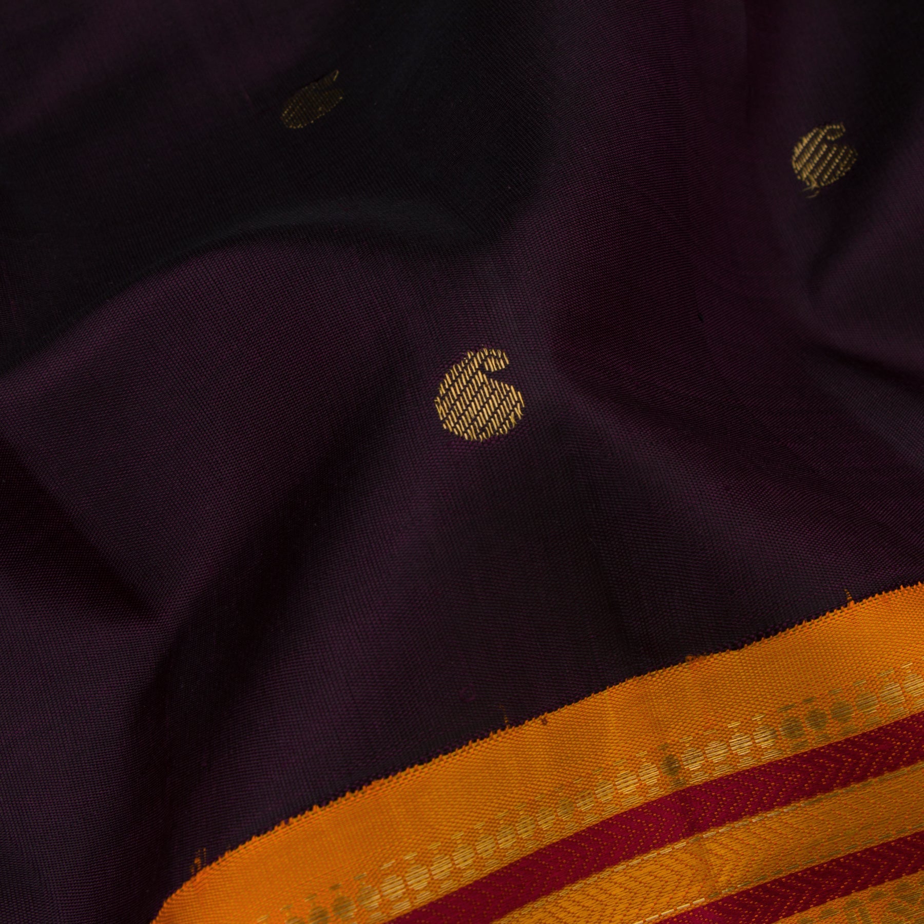 Kanakavalli Kanjivaram Silk Sari 22-595-HS001-13399 - Fabric View