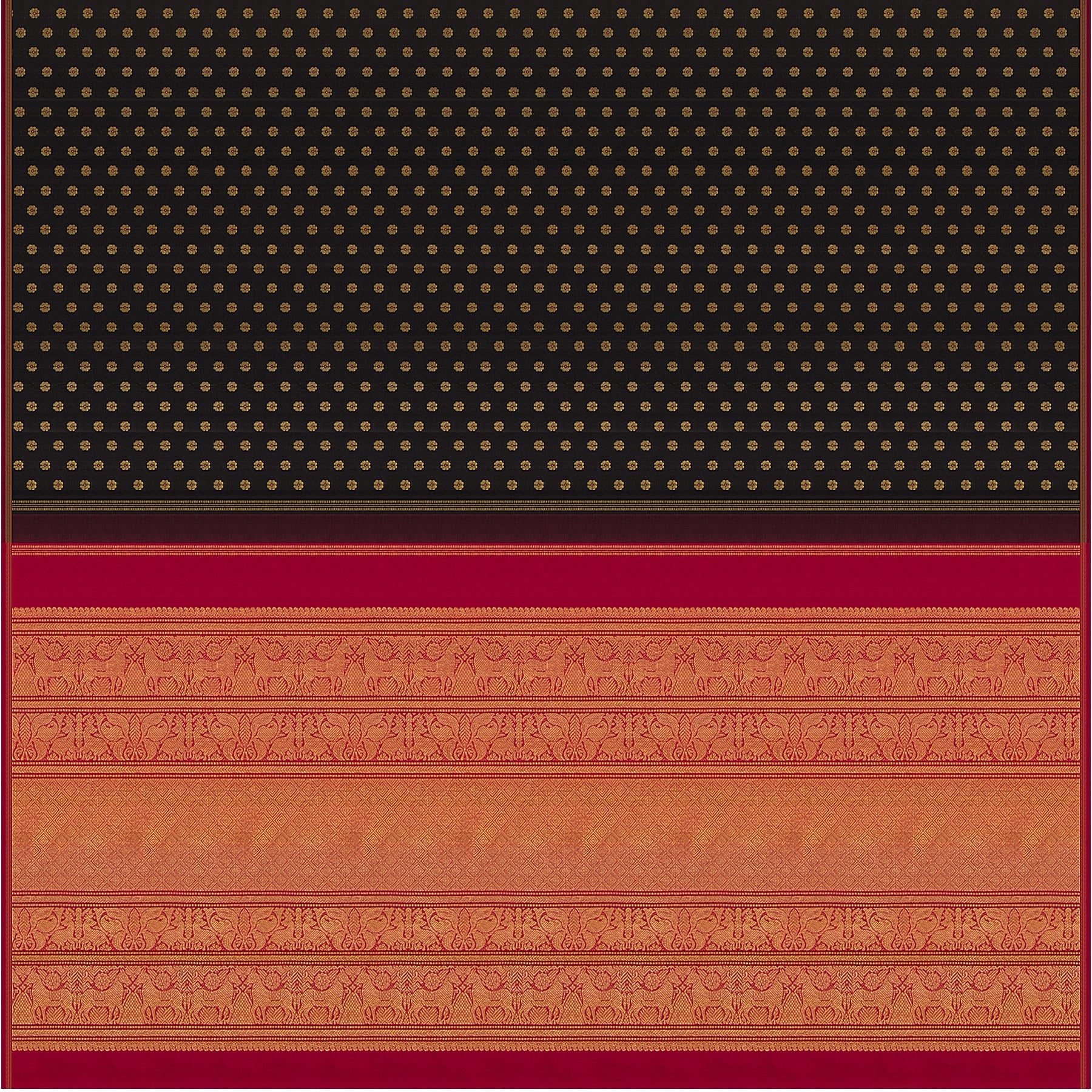 Kanakavalli Kanjivaram Silk Sari 22-595-HS001-13488 - Full View