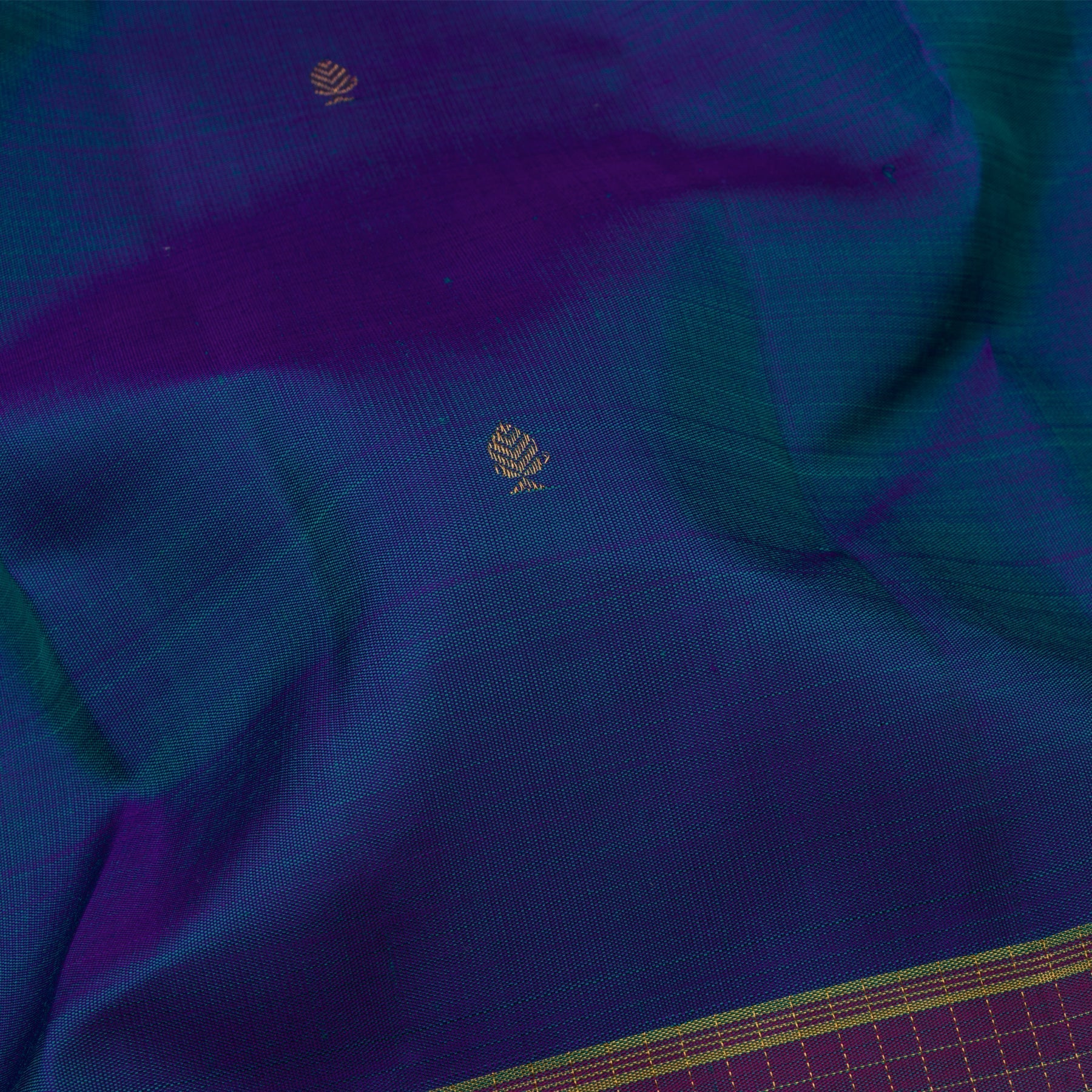 Kanakavalli Kanjivaram Silk Sari 22-595-HS001-14621 - Fabric View