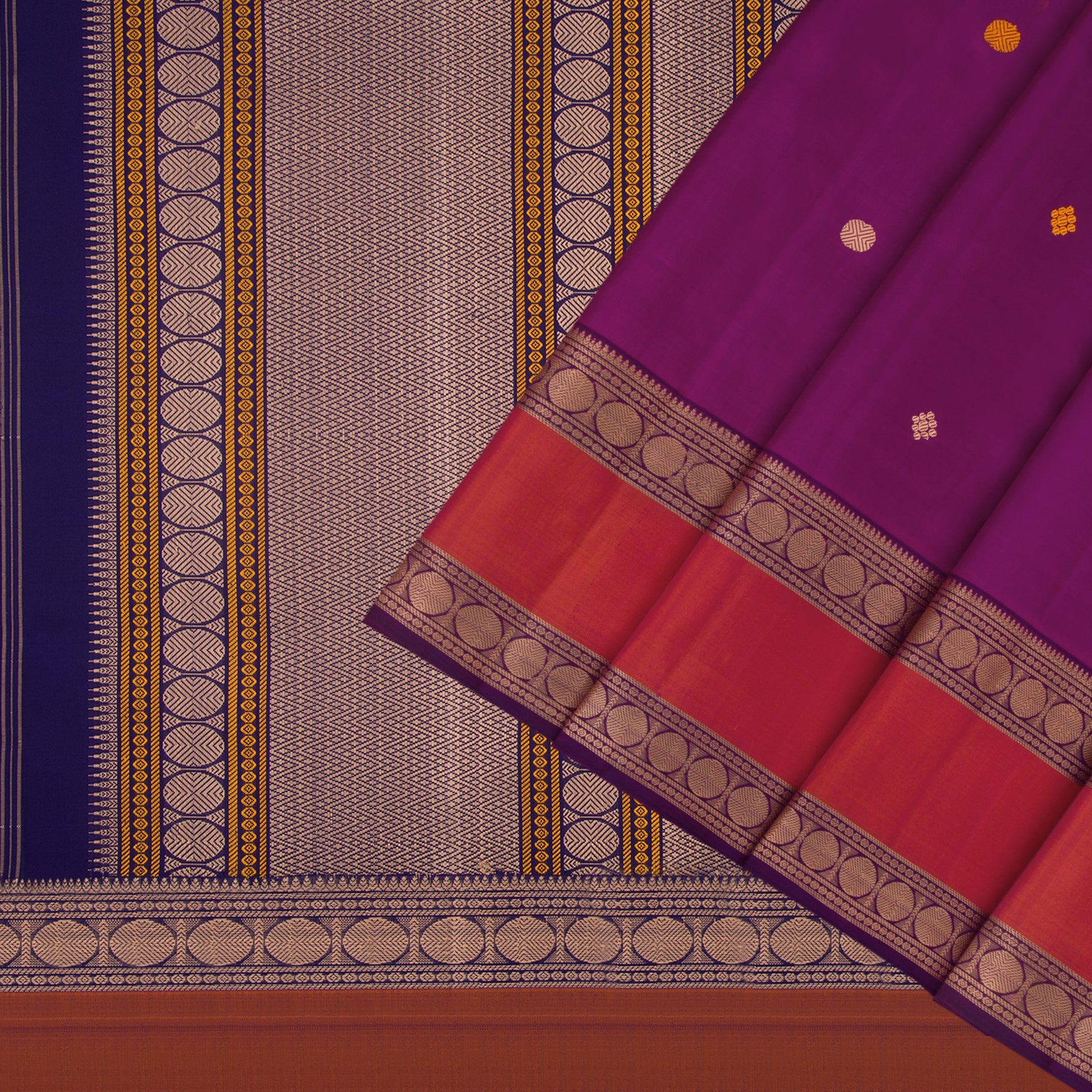 Kanakavalli Kanjivaram Silk Sari 22-598-HS001-14876 - Cover View