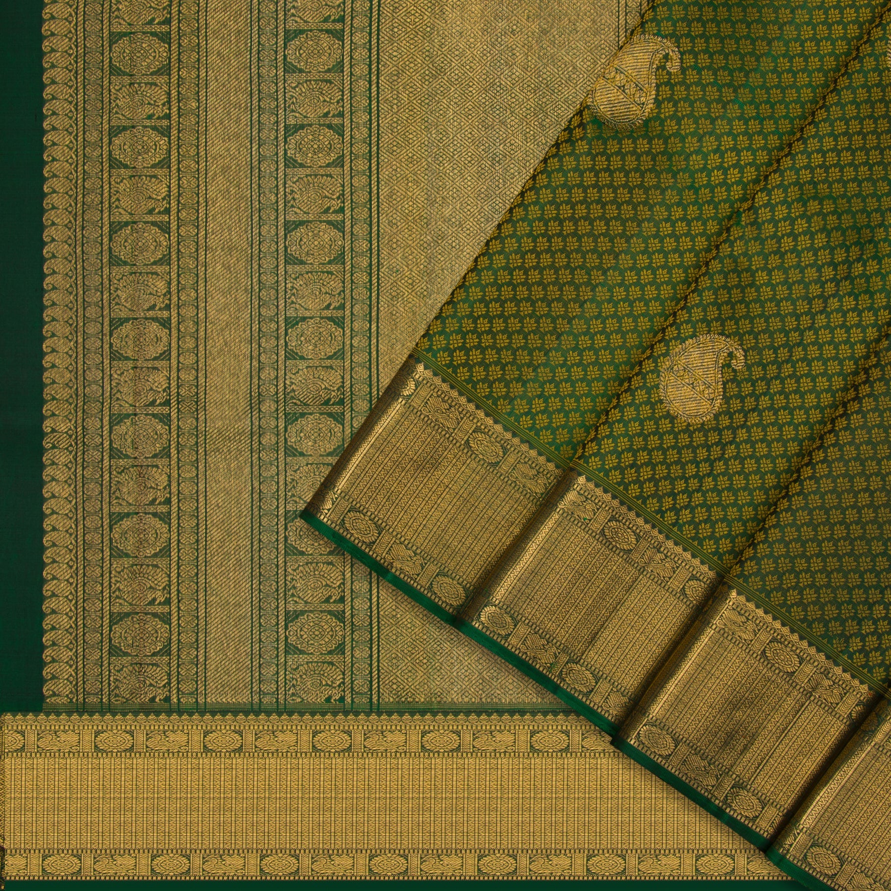 Kanakavalli Kanjivaram Silk Sari 22-599-HS001-00283 - Cover View