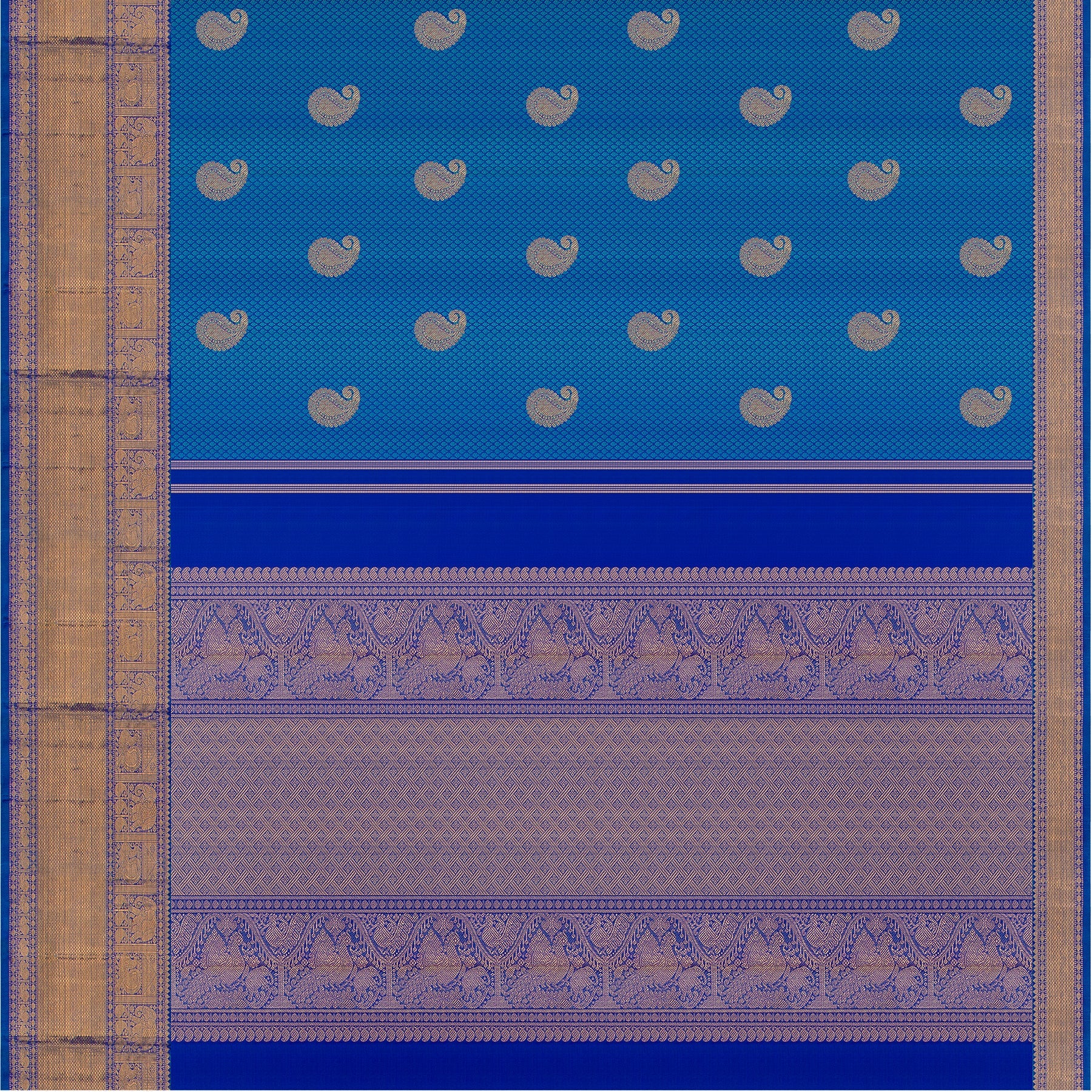 Kanakavalli Kanjivaram Silk Sari 22-599-HS001-01295 - Full View