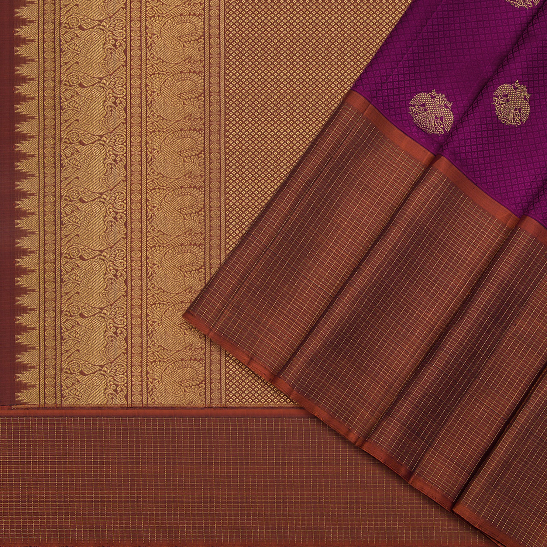 Kanakavalli Kanjivaram Silk Sari 22-599-HS001-01303 - Cover View