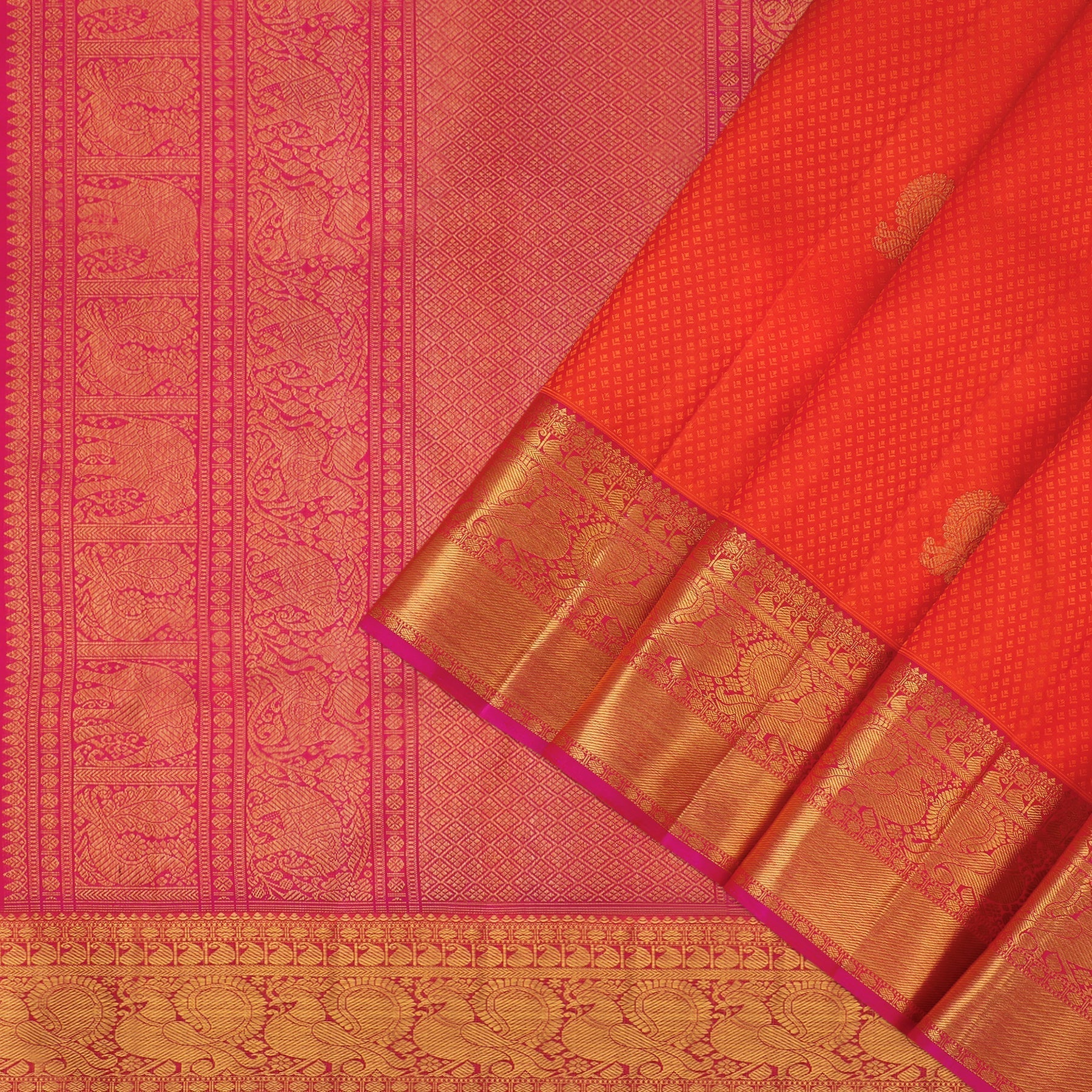 Kanakavalli Kanjivaram Silk Sari 22-599-HS001-01977 - Cover View
