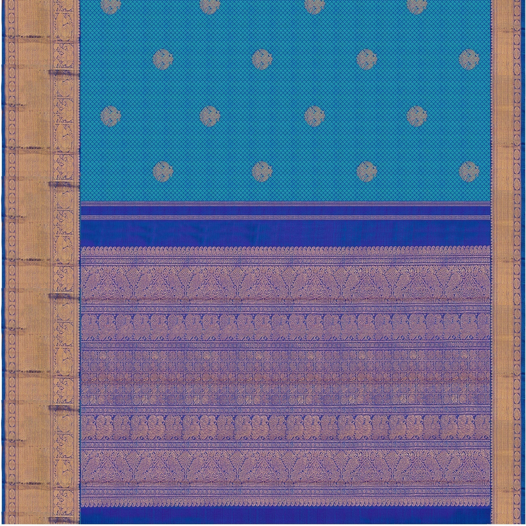 Kanakavalli Kanjivaram Silk Sari 22-599-HS001-01985 - Full View
