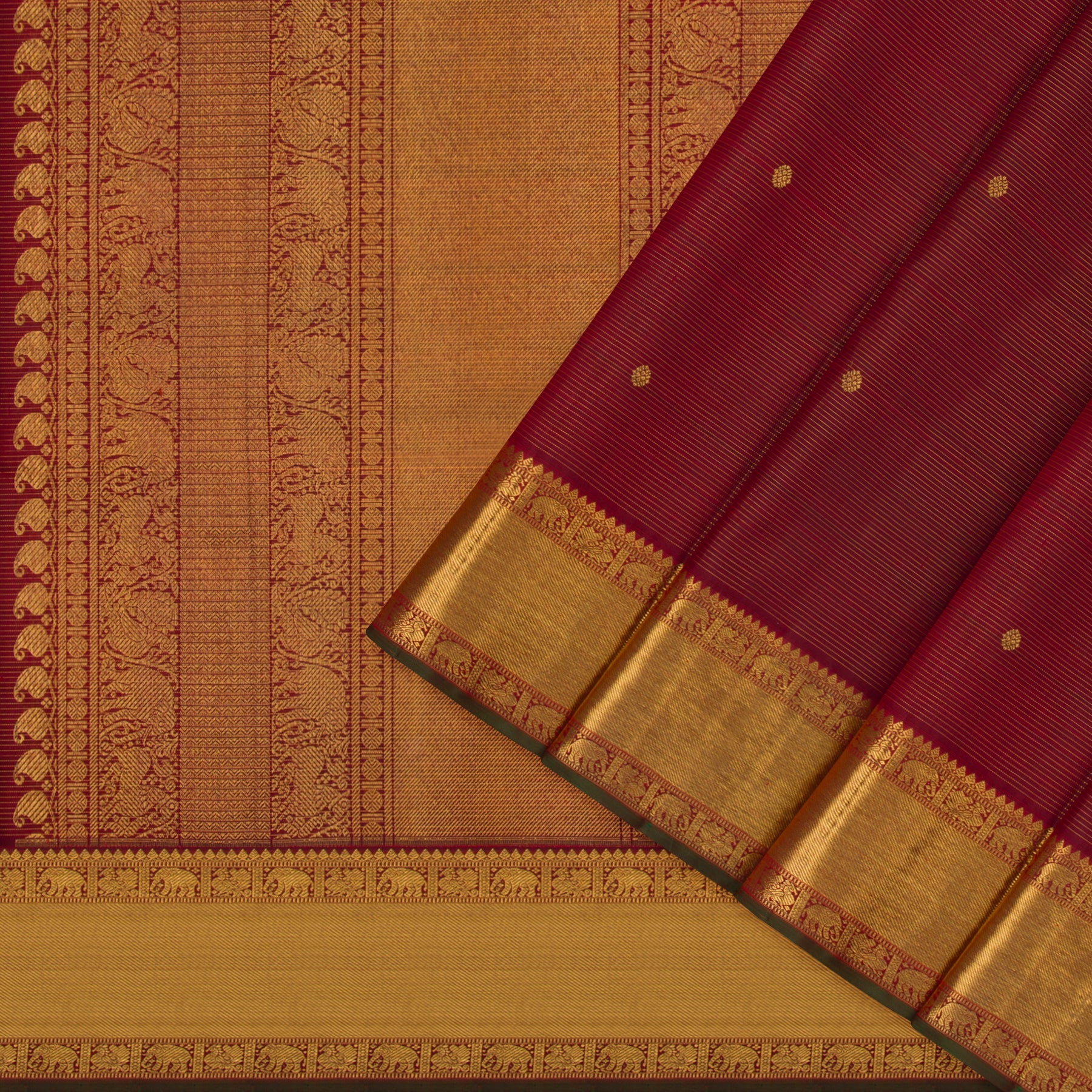 Kanakavalli Kanjivaram Silk Sari 22-599-HS001-02045 - Cover View