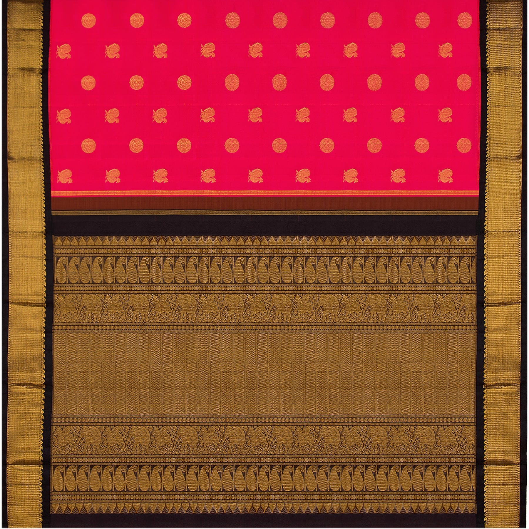Kanakavalli Kanjivaram Silk Sari 22-599-HS001-03916 - Full View