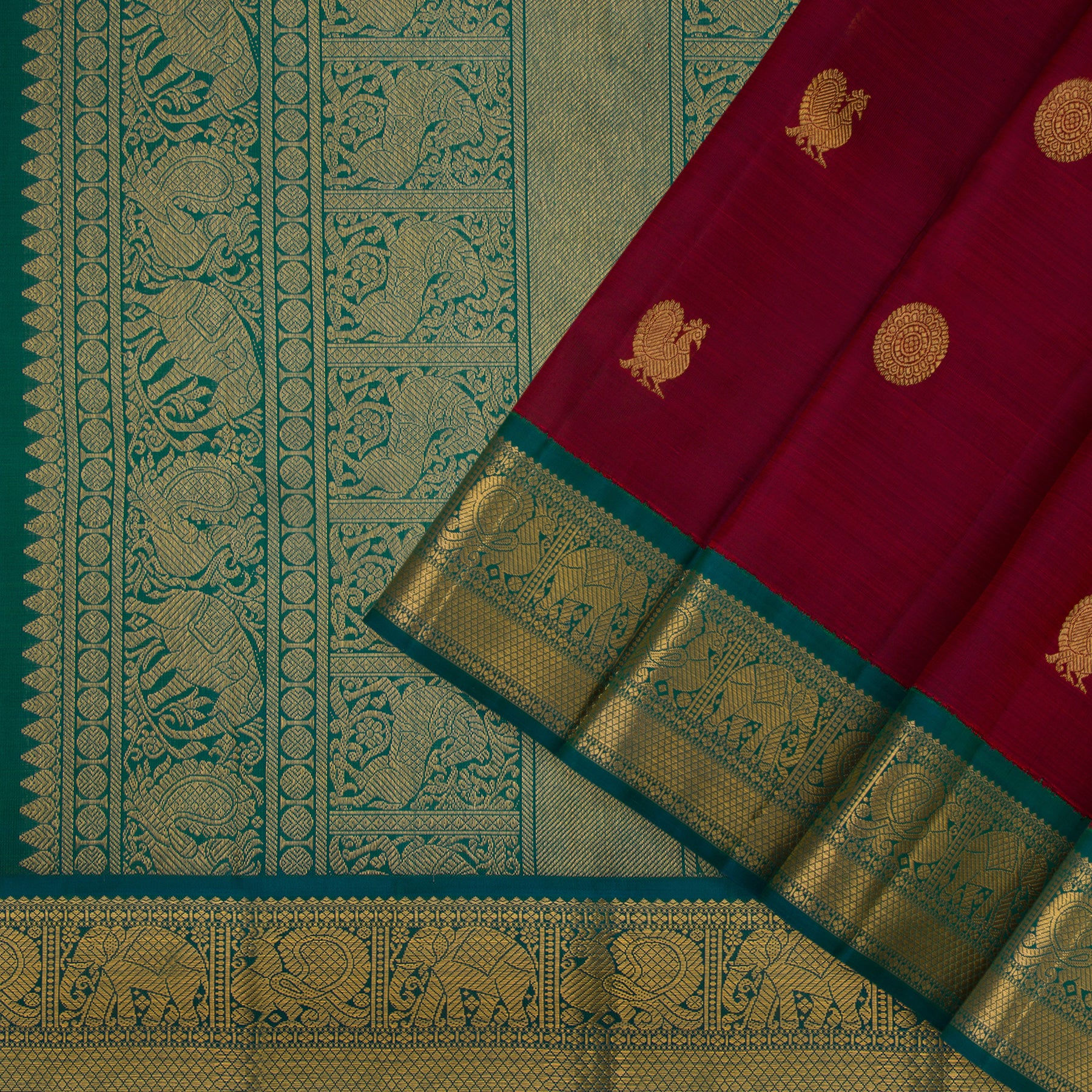 Kanakavalli Kanjivaram Silk Sari 22-599-HS001-05247 - Cover View