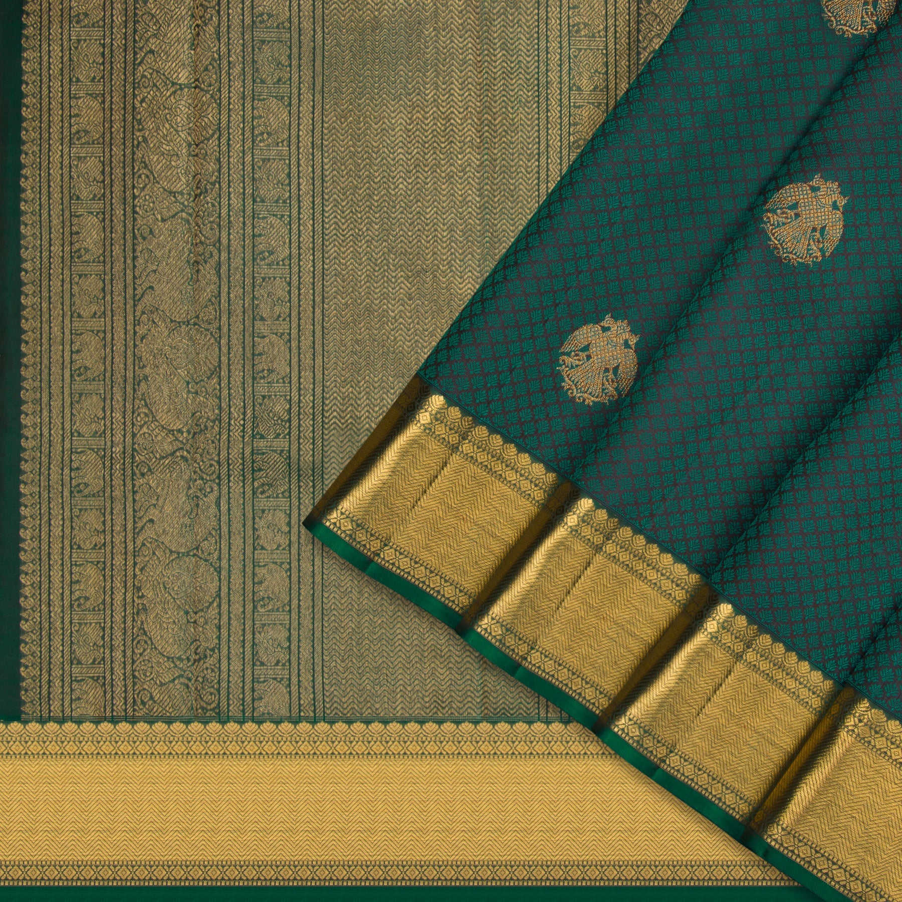 Kanakavalli Kanjivaram Silk Sari 22-599-HS001-05418 - Cover View