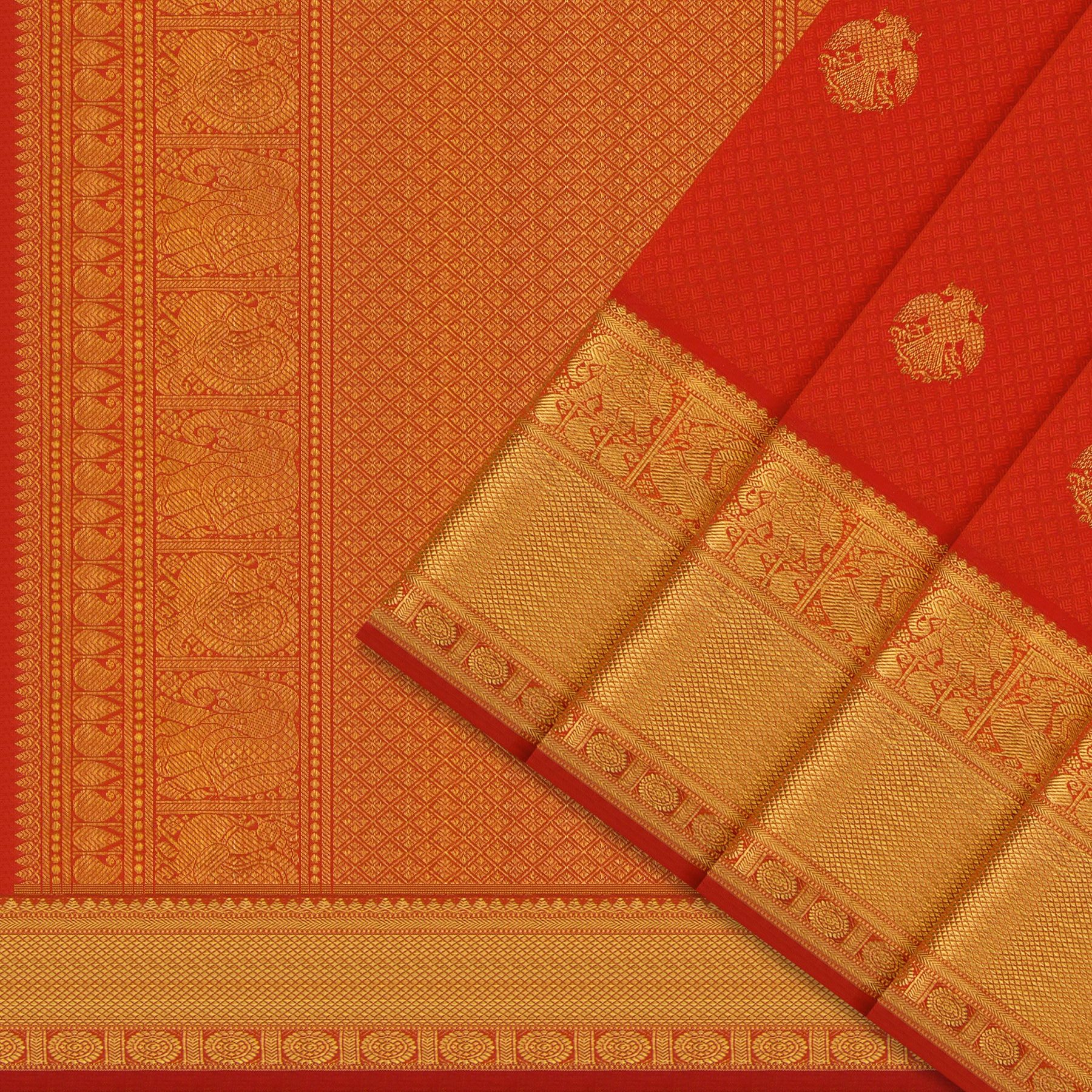 Kanakavalli Kanjivaram Silk Sari 22-599-HS001-06454 - Cover View
