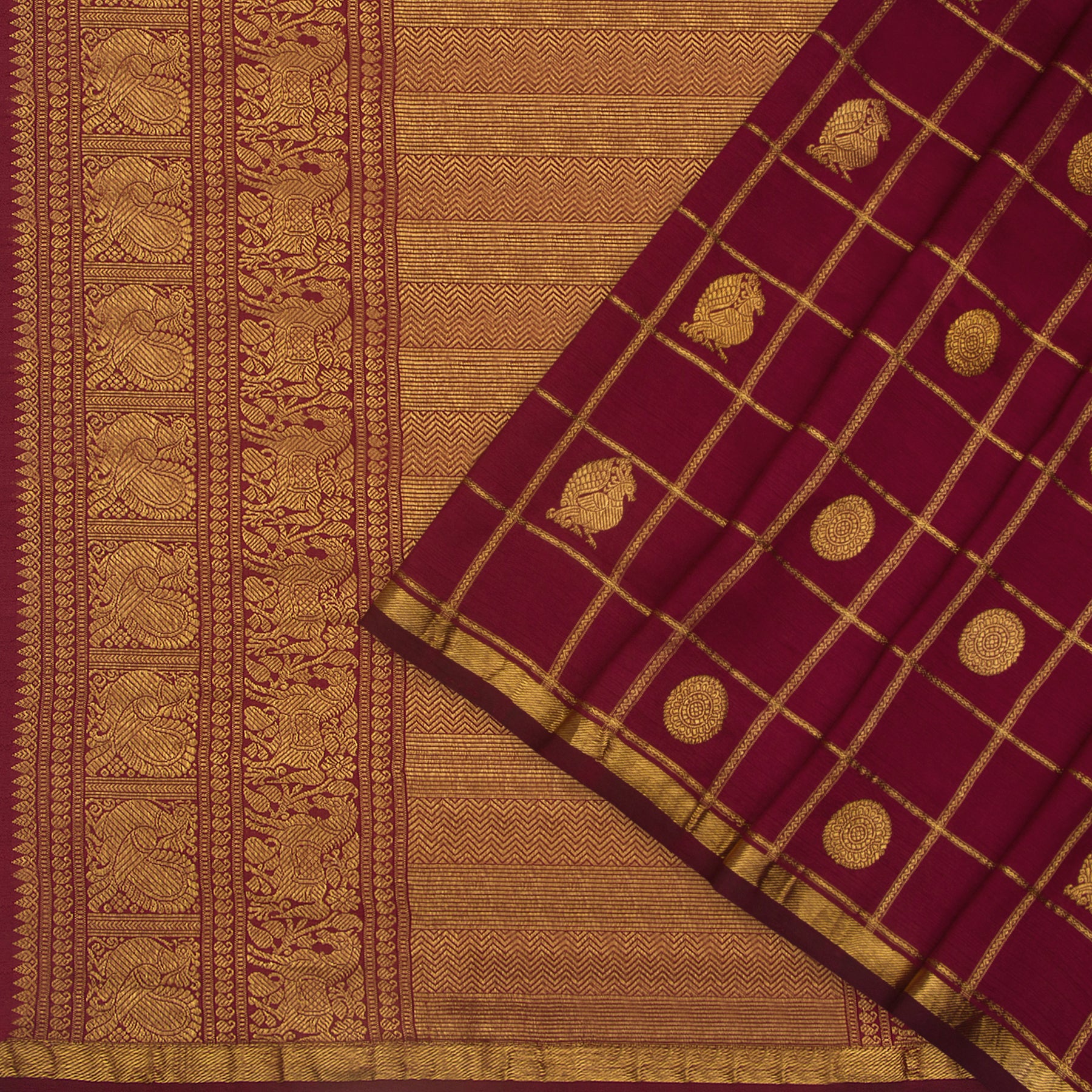 Kanakavalli Kanjivaram Silk Sari 22-599-HS001-07190 - Cover View