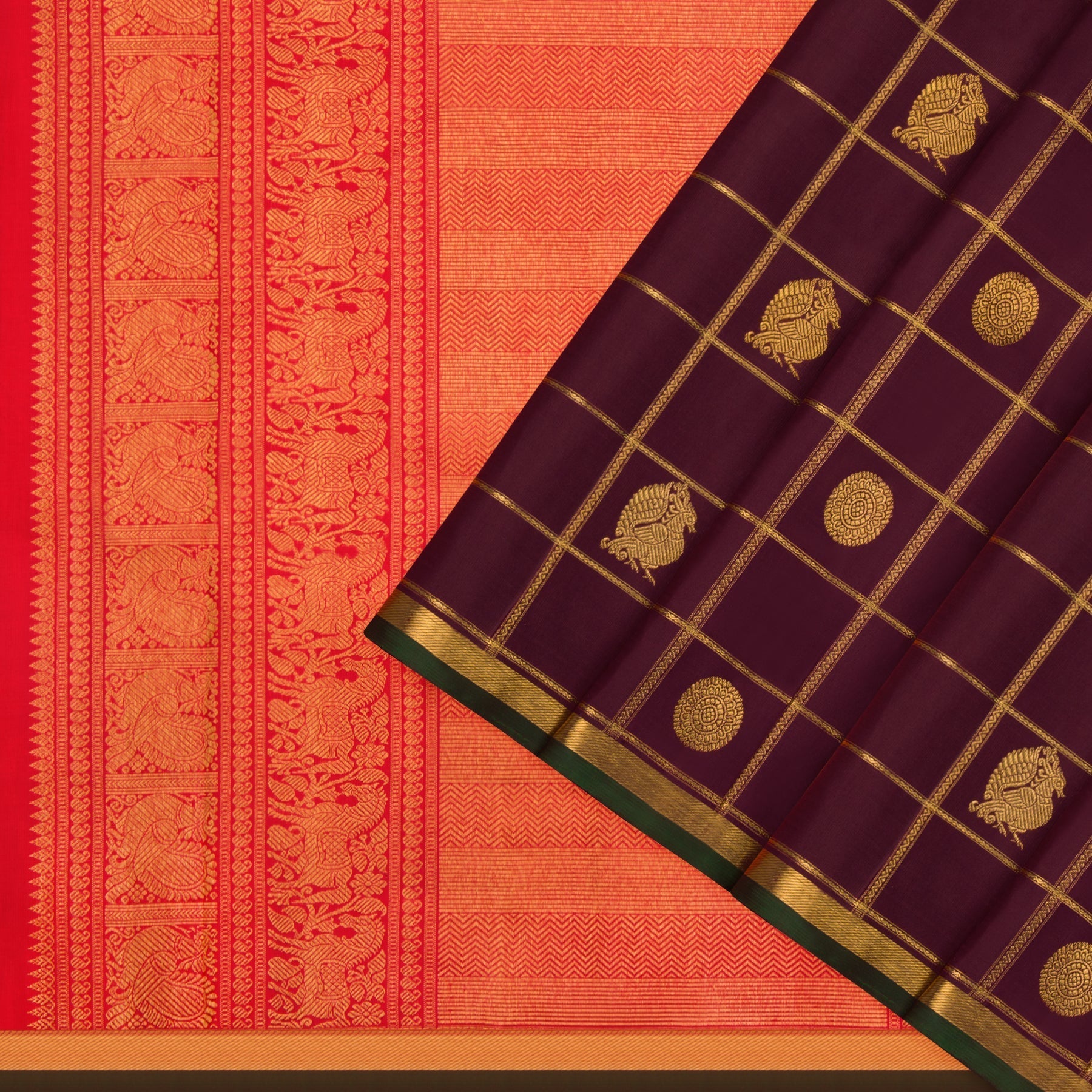Kanakavalli Kanjivaram Silk Sari 22-599-HS001-07190 - Cover View