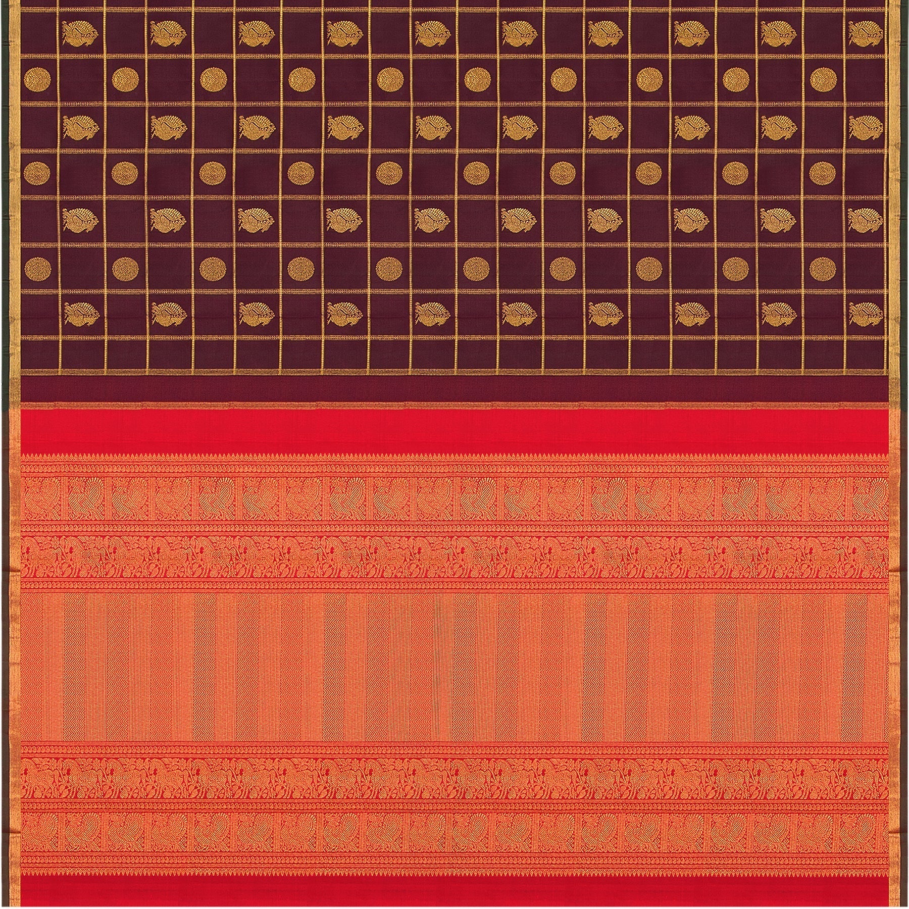 Kanakavalli Kanjivaram Silk Sari 22-599-HS001-07190 - Full View