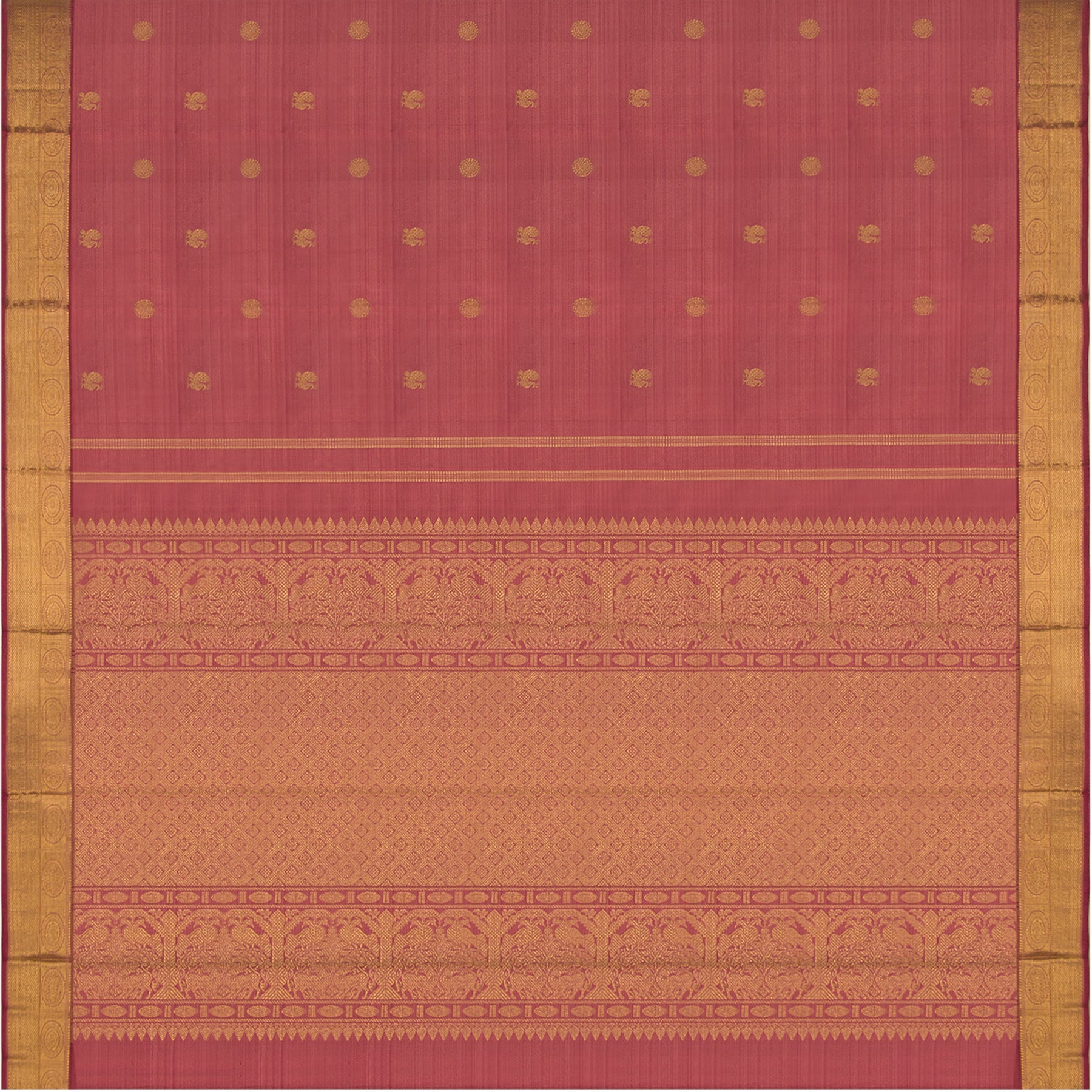 Kanakavalli Kanjivaram Silk Sari 22-599-HS001-08280 - Full View