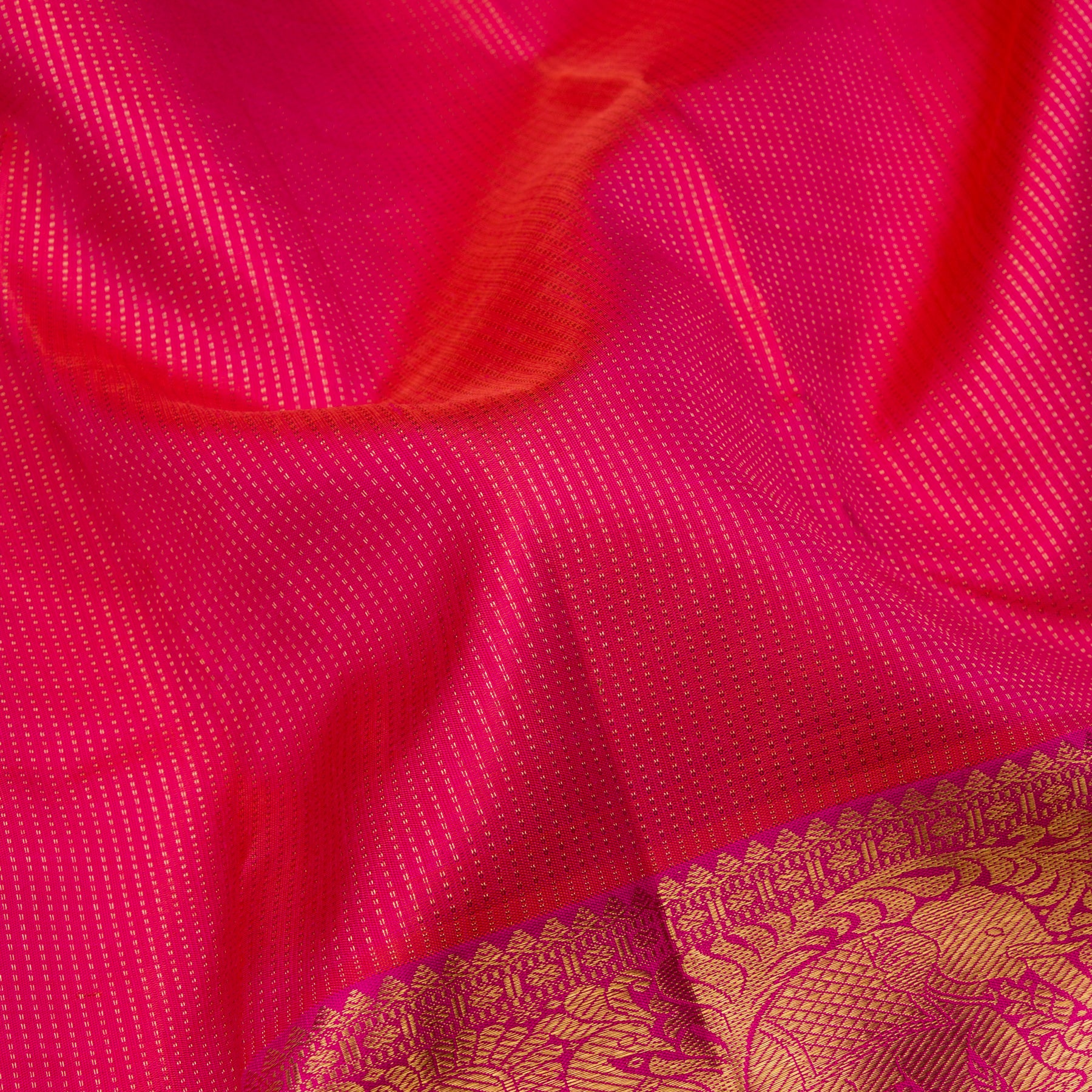 Kanakavalli Kanjivaram Silk Sari 22-599-HS001-08298 - Fabric View