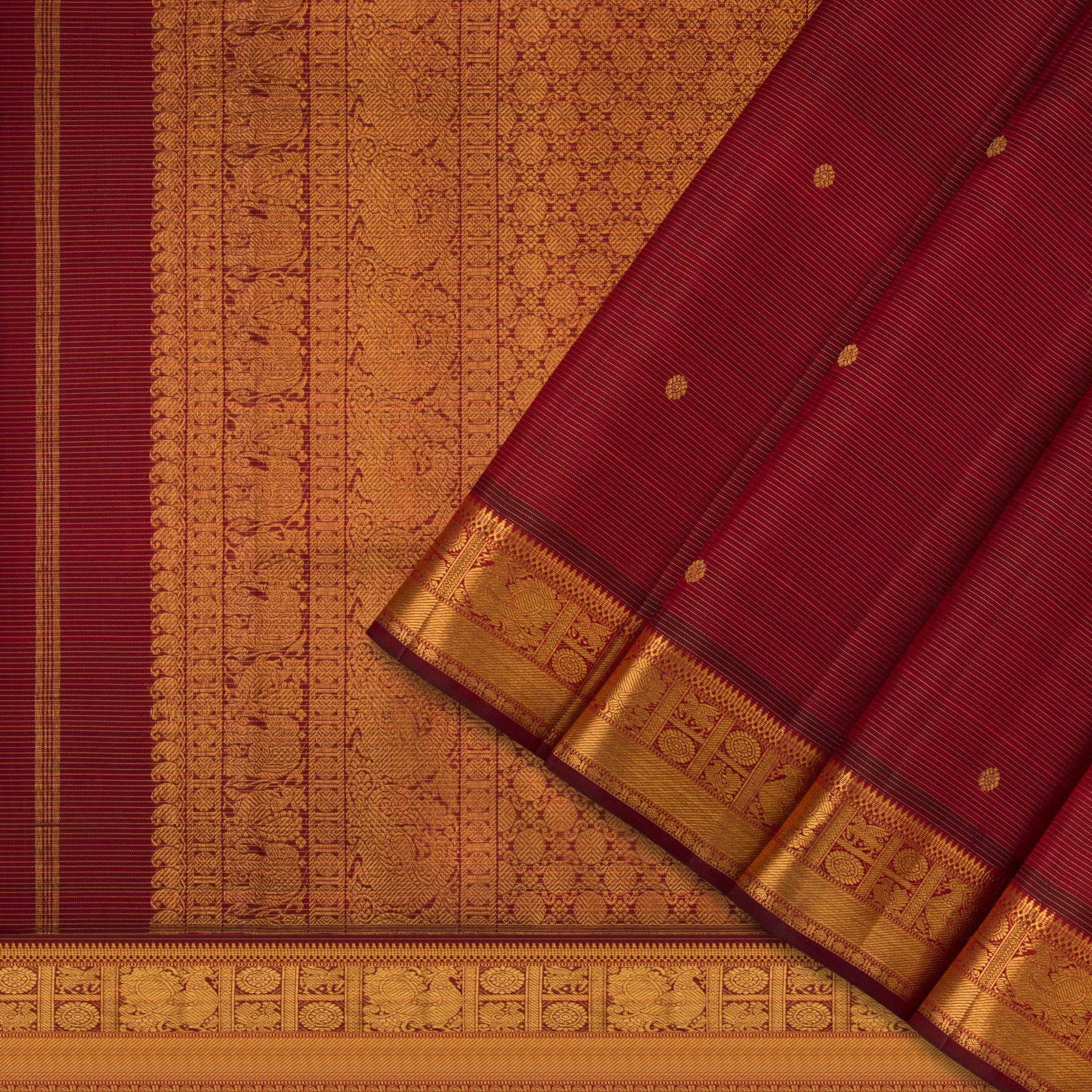 Kanakavalli Kanjivaram Silk Sari 22-599-HS001-09320 - Cover View
