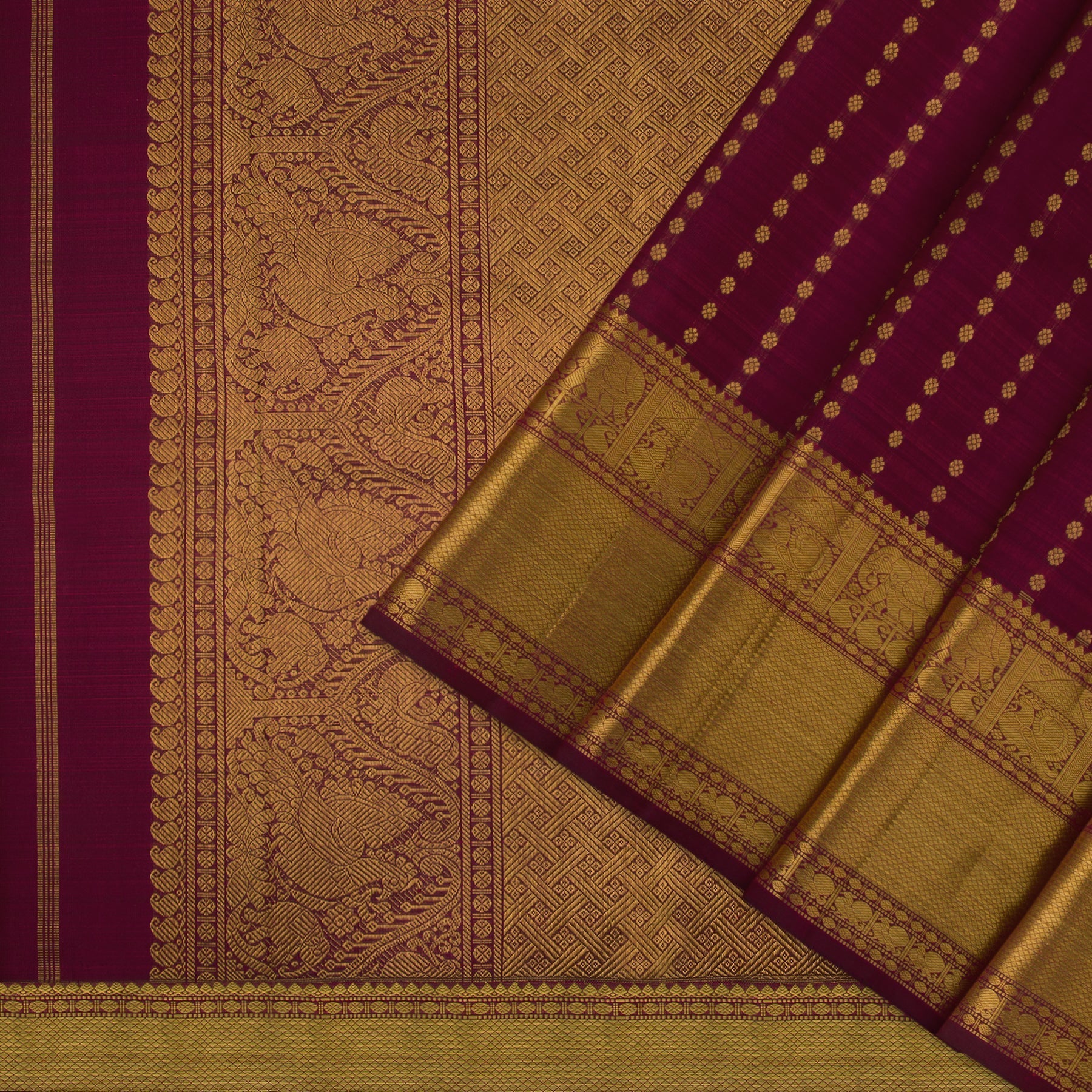 Kanakavalli Kanjivaram Silk Sari 22-599-HS001-09333 - Cover View