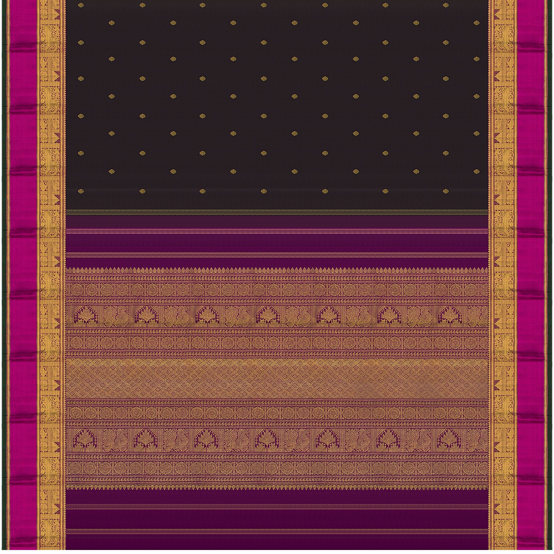 Kanakavalli Kanjivaram Silk Sari 22-599-HS001-09864 - Full View