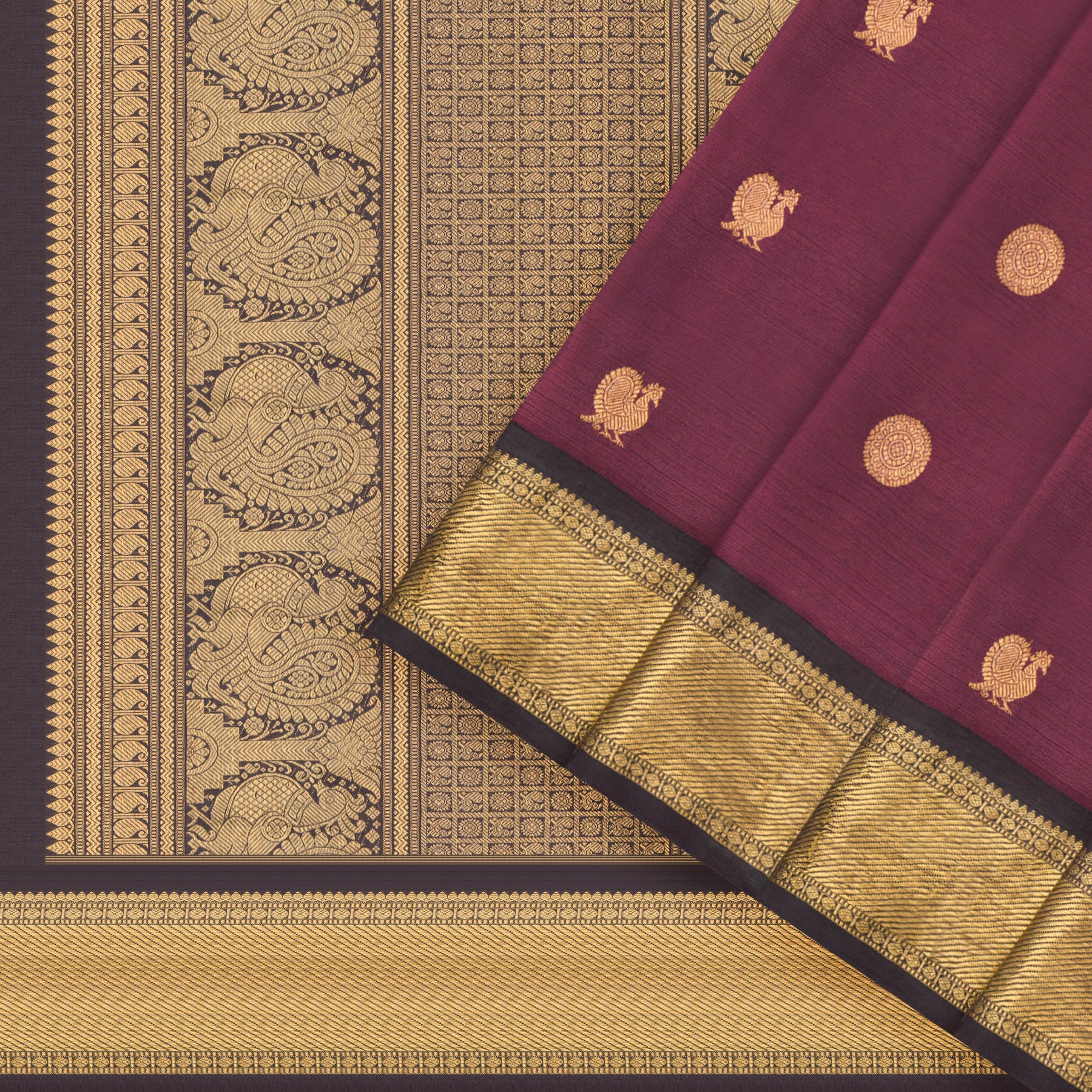 Kanakavalli Kanjivaram Silk Sari 22-599-HS001-10341 - Cover View