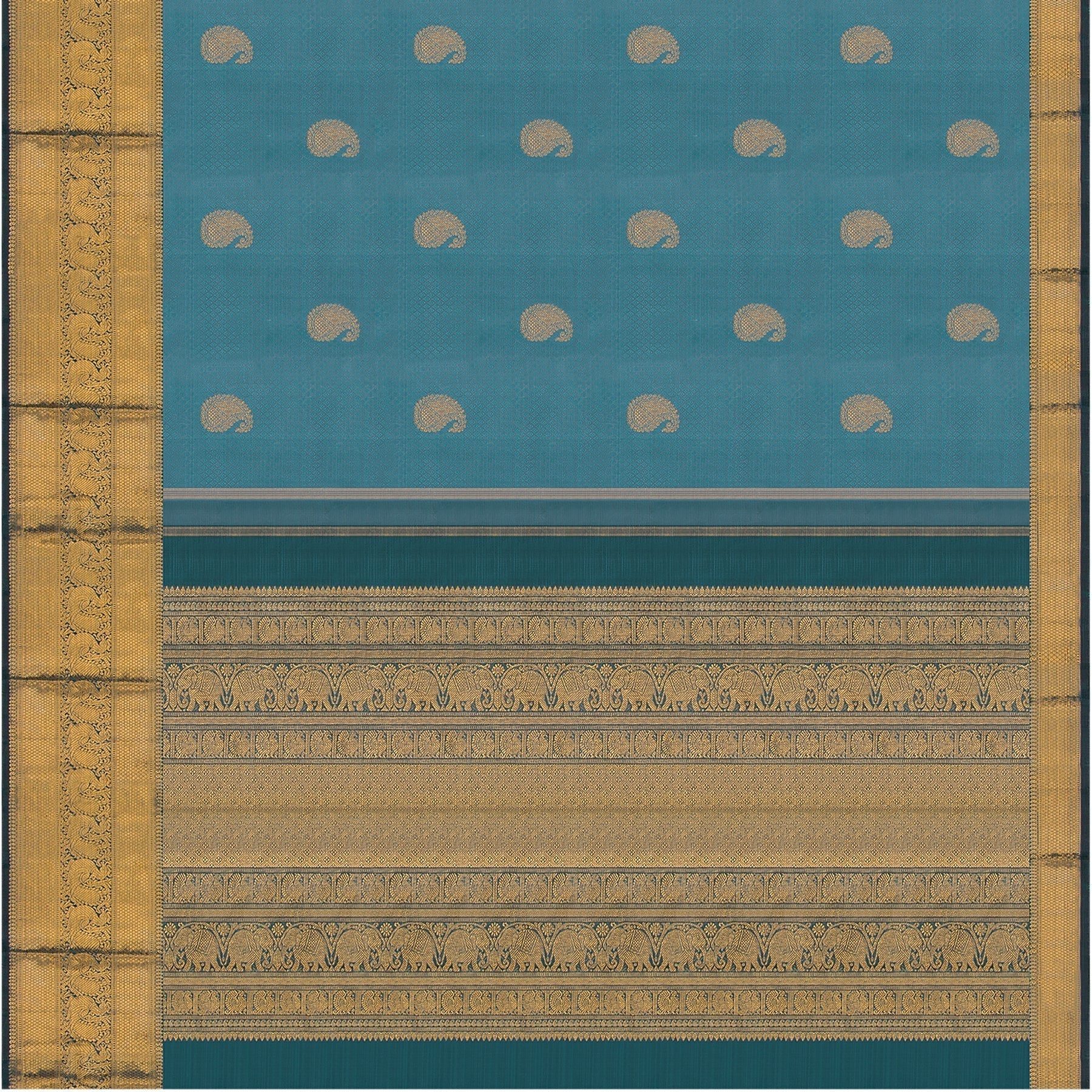 Kanakavalli Kanjivaram Silk Sari 22-599-HS001-11201 - Full View