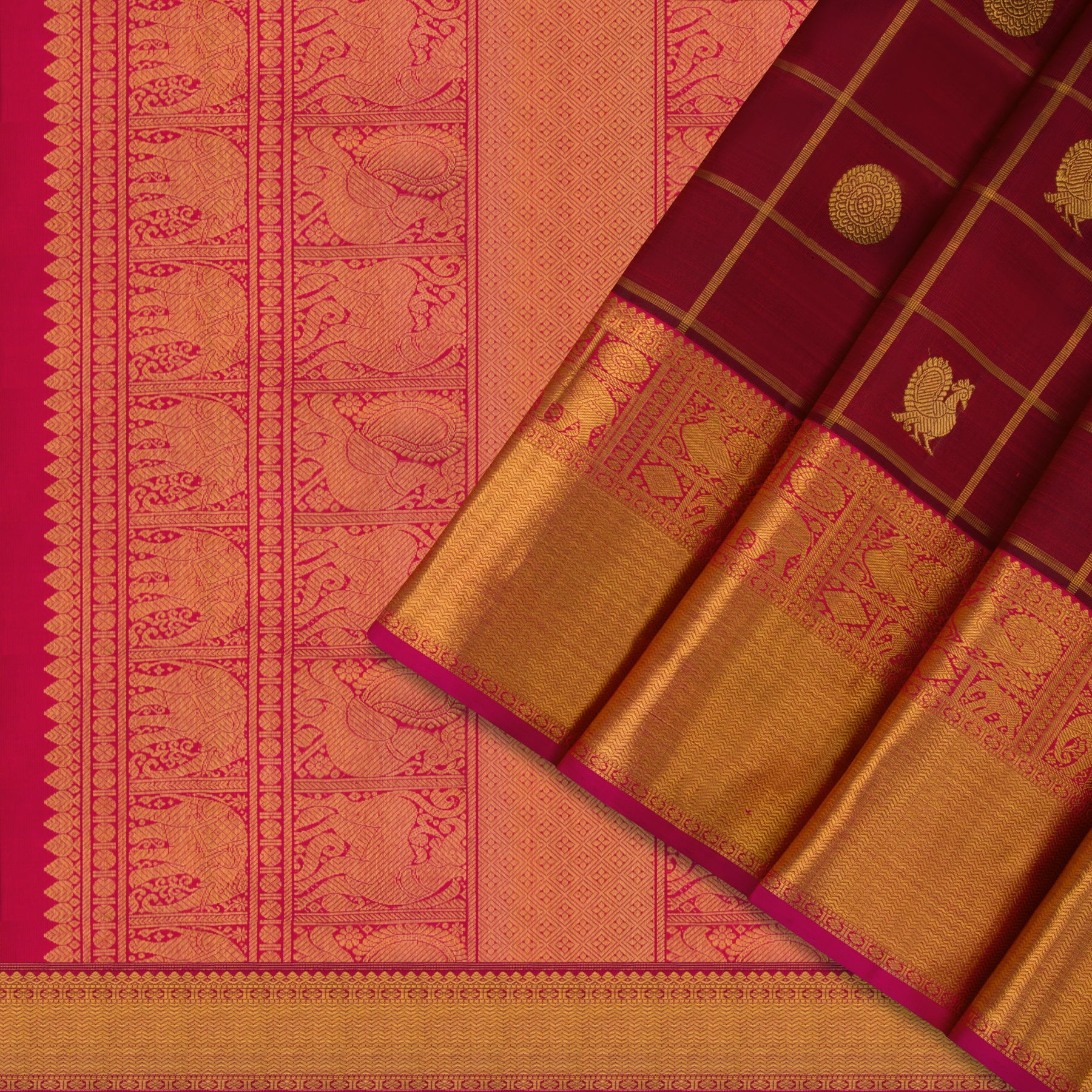 Kanakavalli Kanjivaram Silk Sari 22-599-HS001-11238 - Cover View