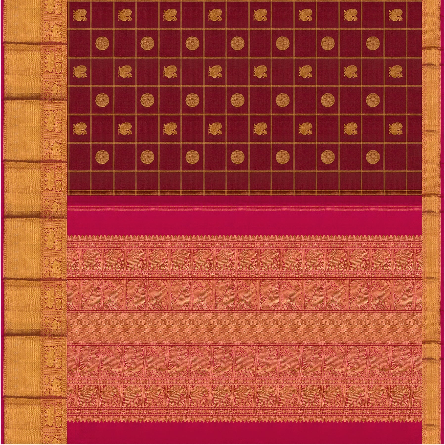 Kanakavalli Kanjivaram Silk Sari 22-599-HS001-11238 - Full View