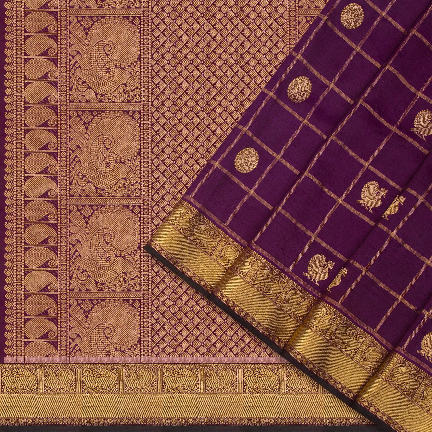 Kanakavalli Kanjivaram Silk Sari  22-599-HS001-12302 - Cover View