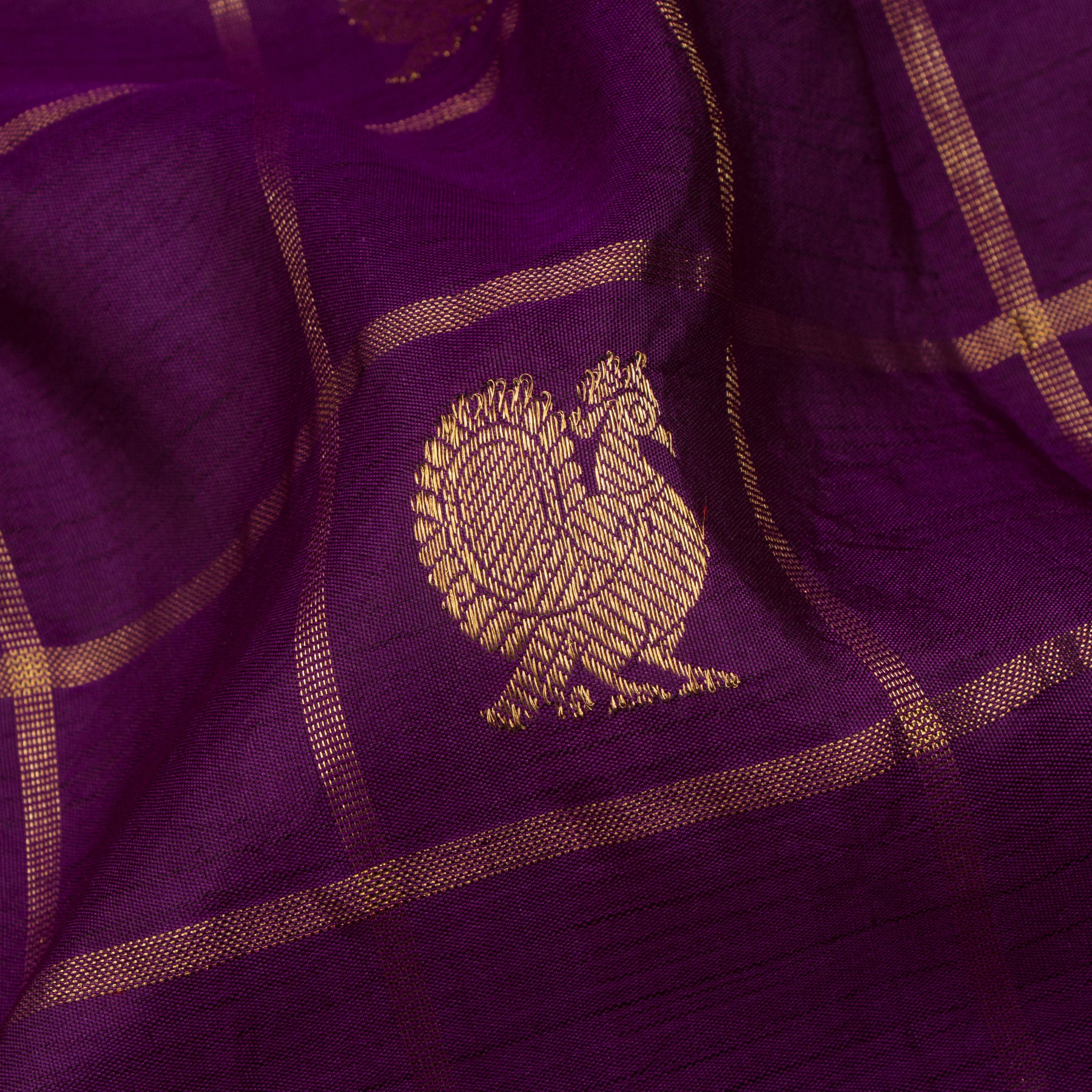 Kanakavalli Kanjivaram Silk Sari  22-599-HS001-12302 - Fabric View