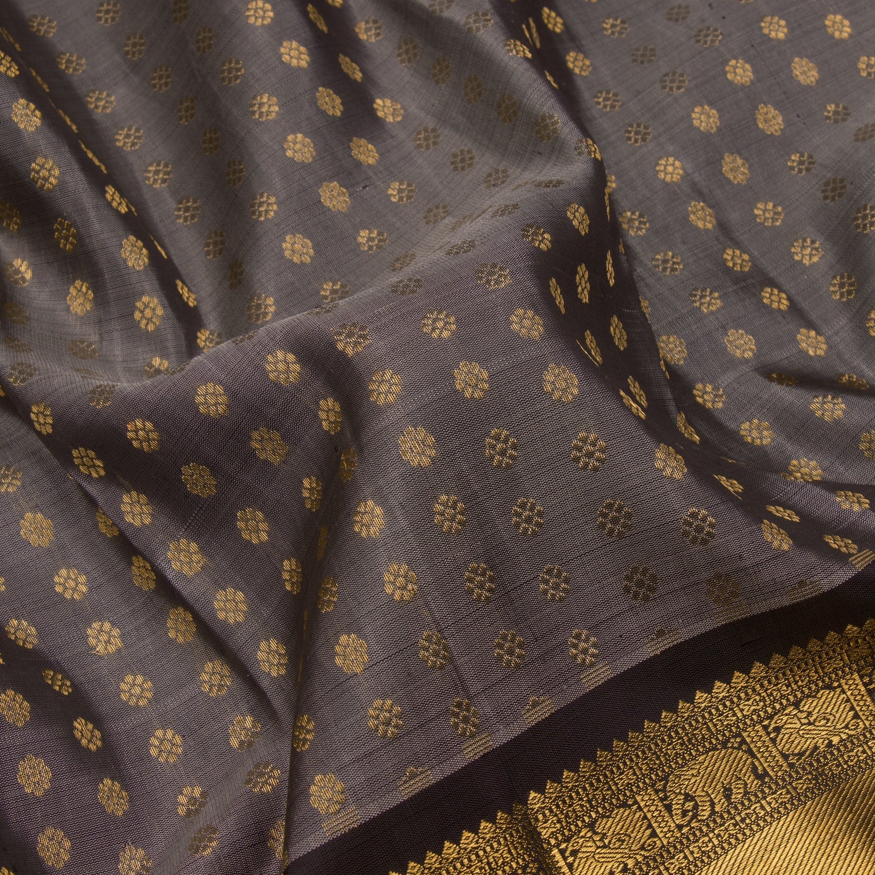 Kanakavalli Kanjivaram Silk Sari 22-599-HS001-12306 - Fabric View
