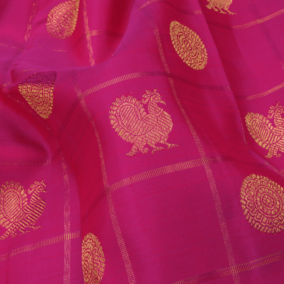 Kanakavalli Kanjivaram Silk Sari 22-599-HS001-12325 - Fabric View