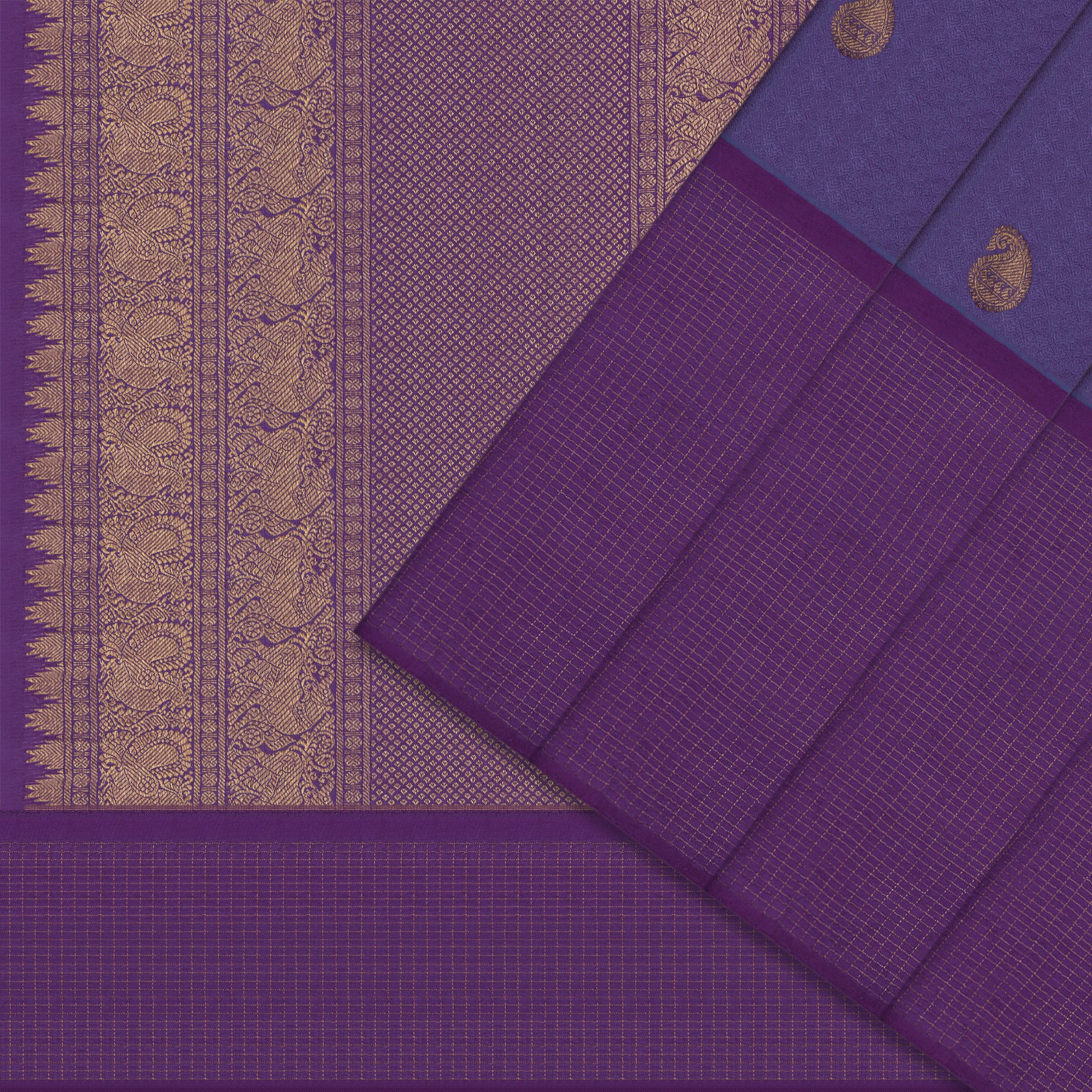 Kanakavalli Kanjivaram Silk Sari 22-599-HS001-13072 - Cover View