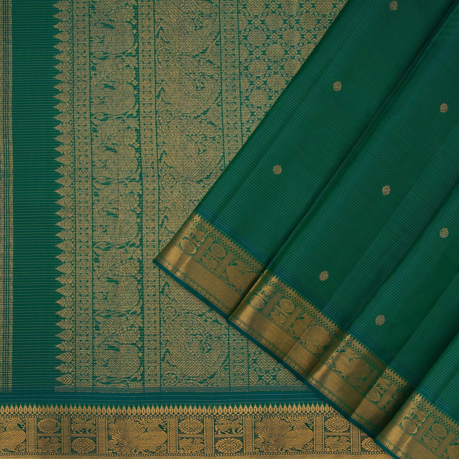 Kanakavalli Kanjivaram Silk Sari 22-599-HS001-13077 - Cover View