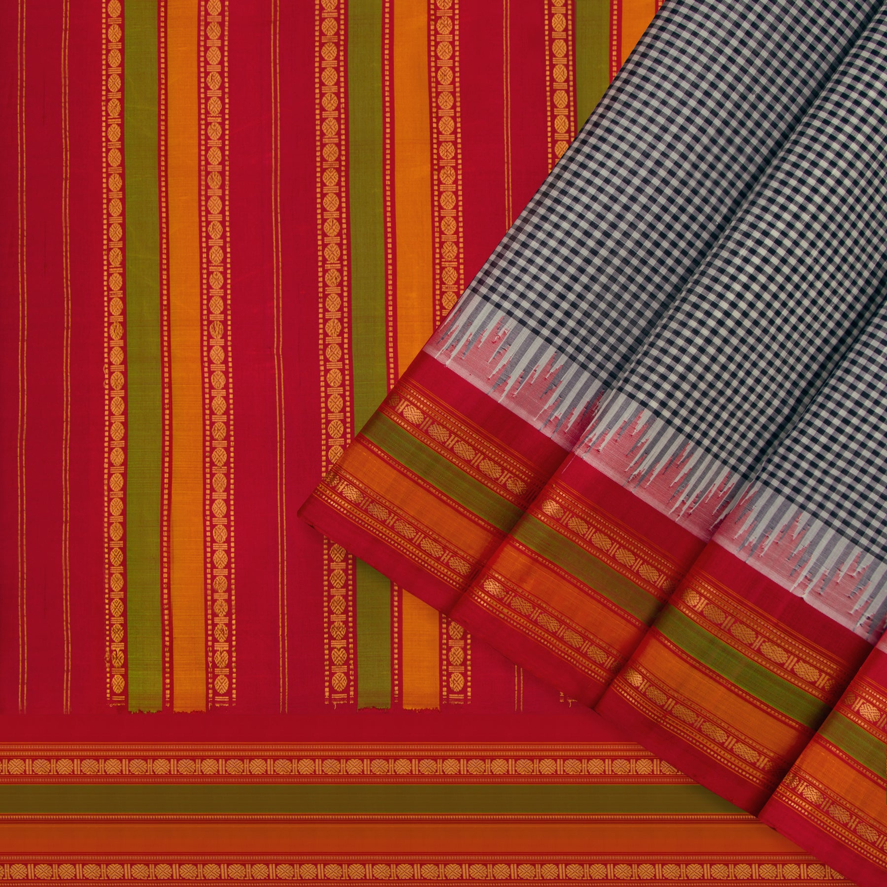 Kanakavalli Gadwal Silk/Cotton Sari 22-604-HS005-03297 - Cover View